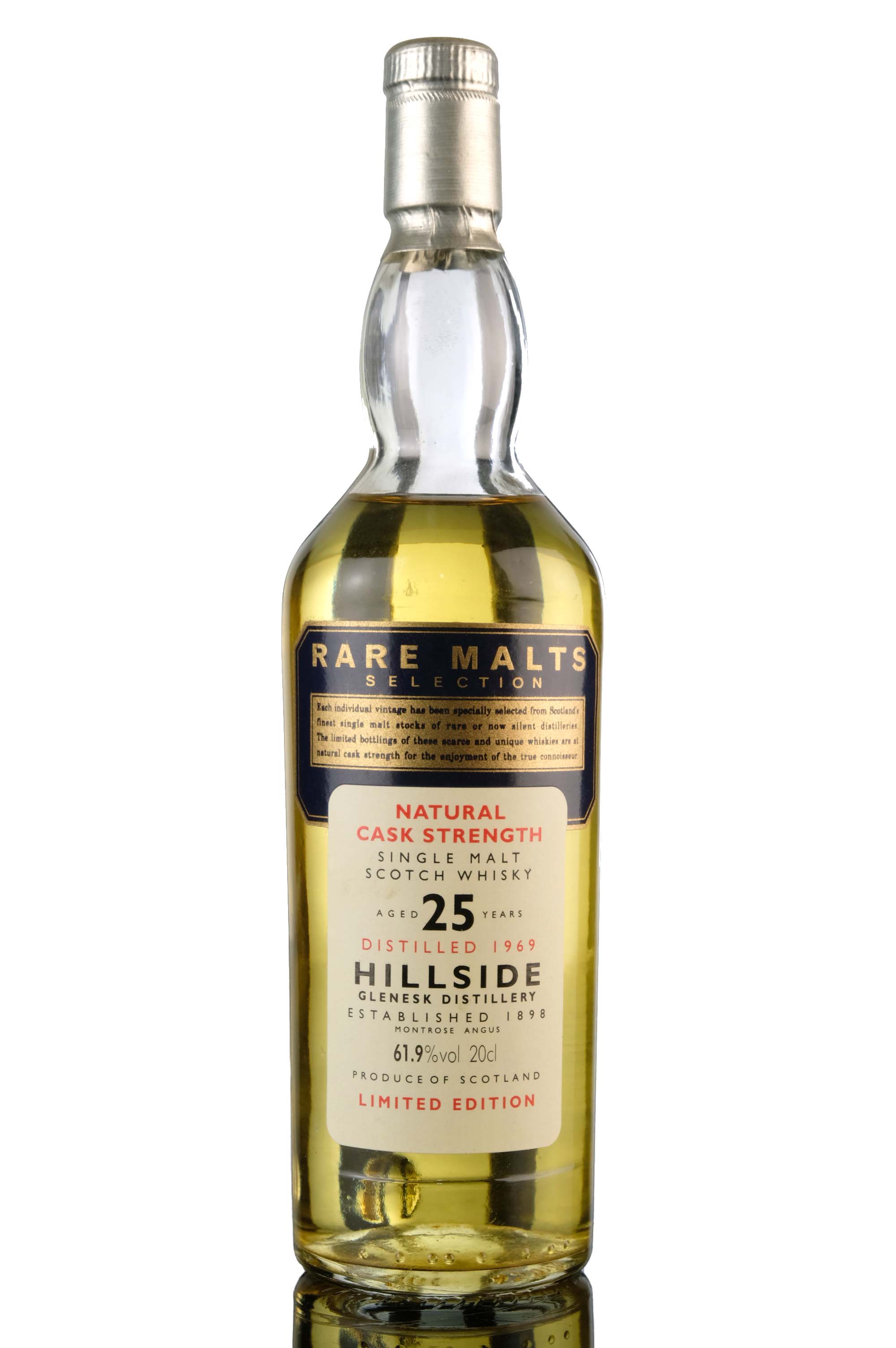 Hillside 1969 - 25 Year Old - Rare Malts 61.9% - Quarter Bottle