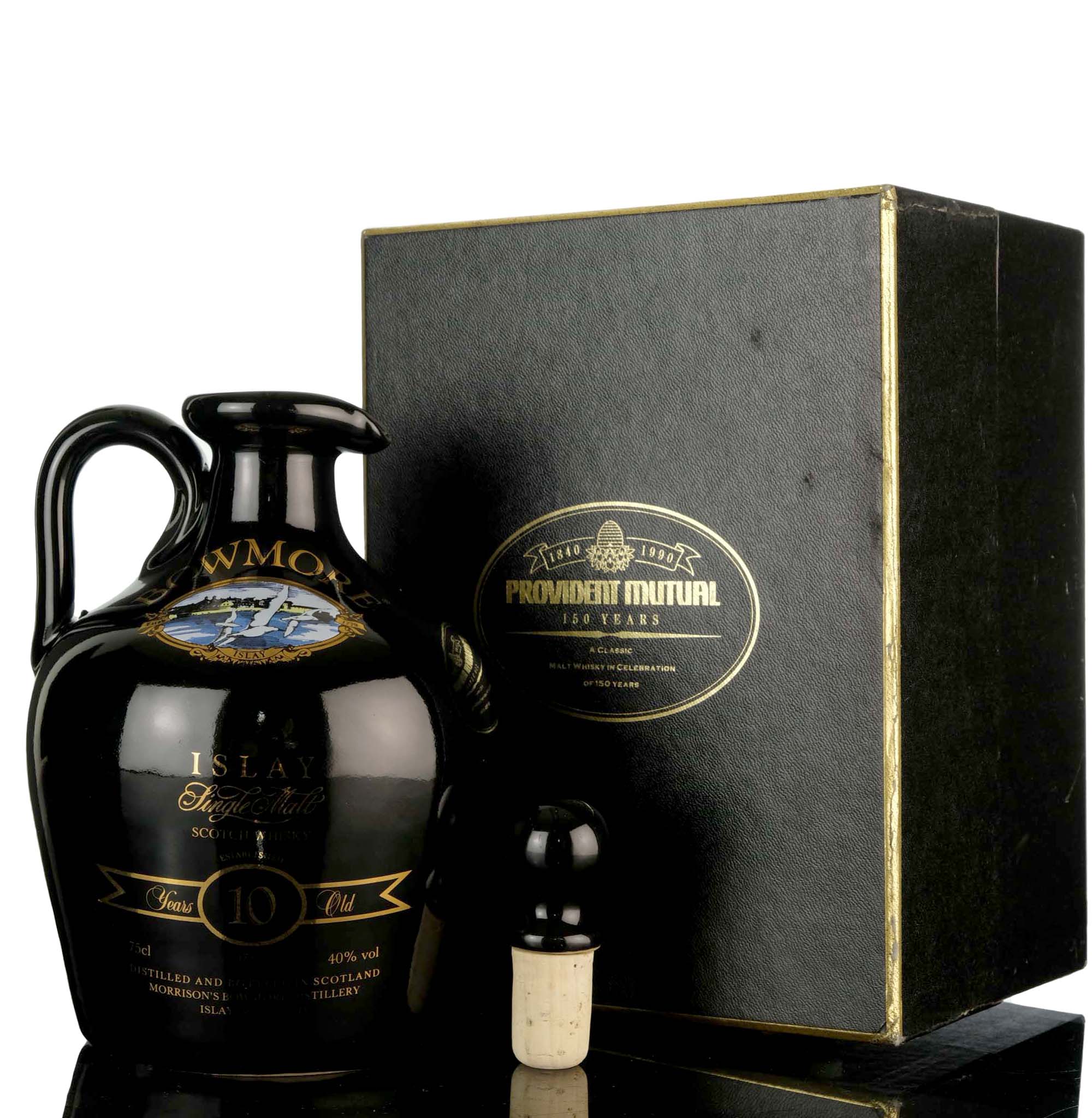 Bowmore 10 Year Old - Provident Mutual 150th Anniversary 1840-1990 - Ceramic