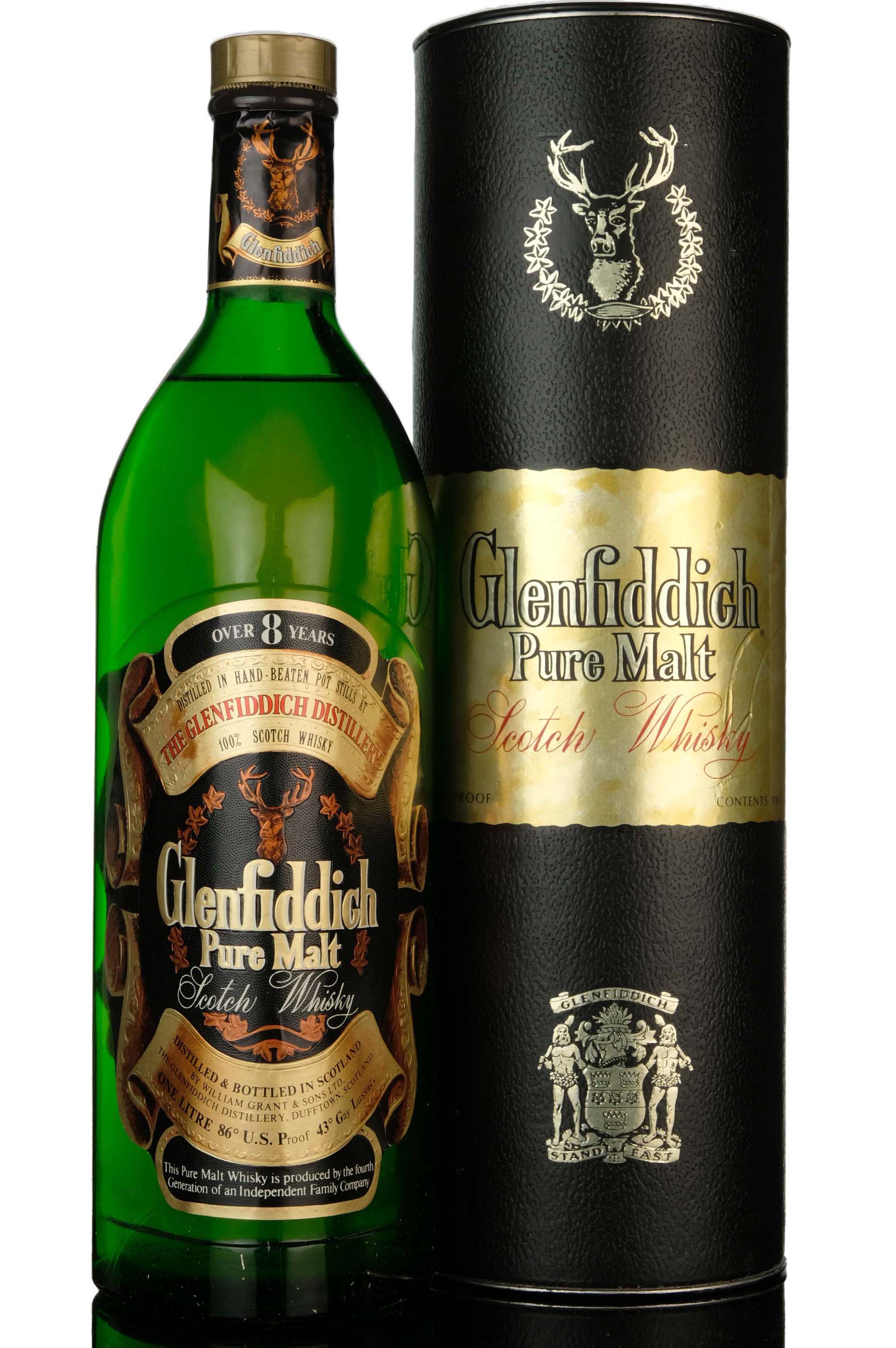 Glenfiddich 8 Year Old - 1980s - 1 Litre
