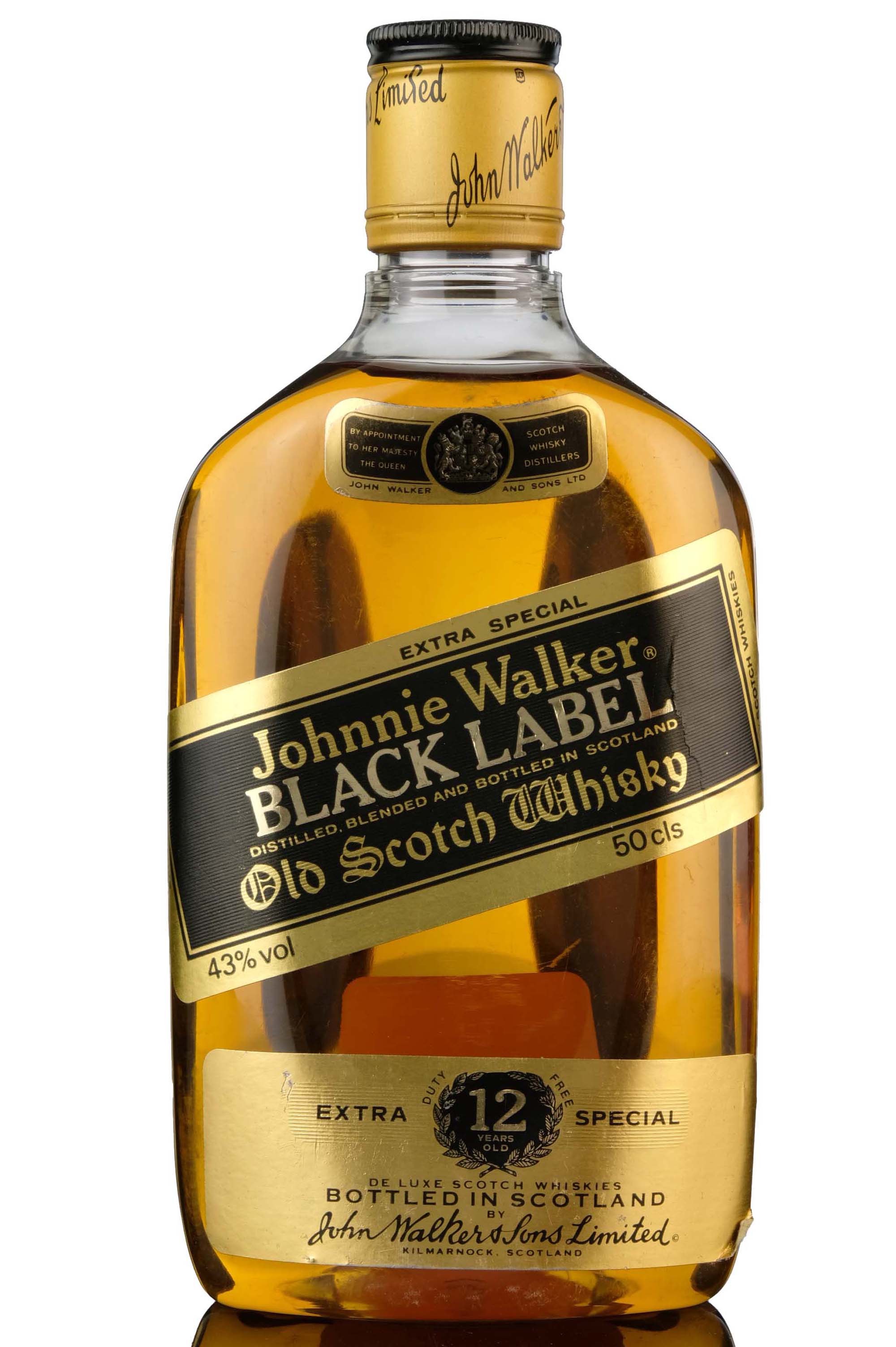 Johnnie Walker 12 Year Old - Black Label - Extra Special - Half Litre