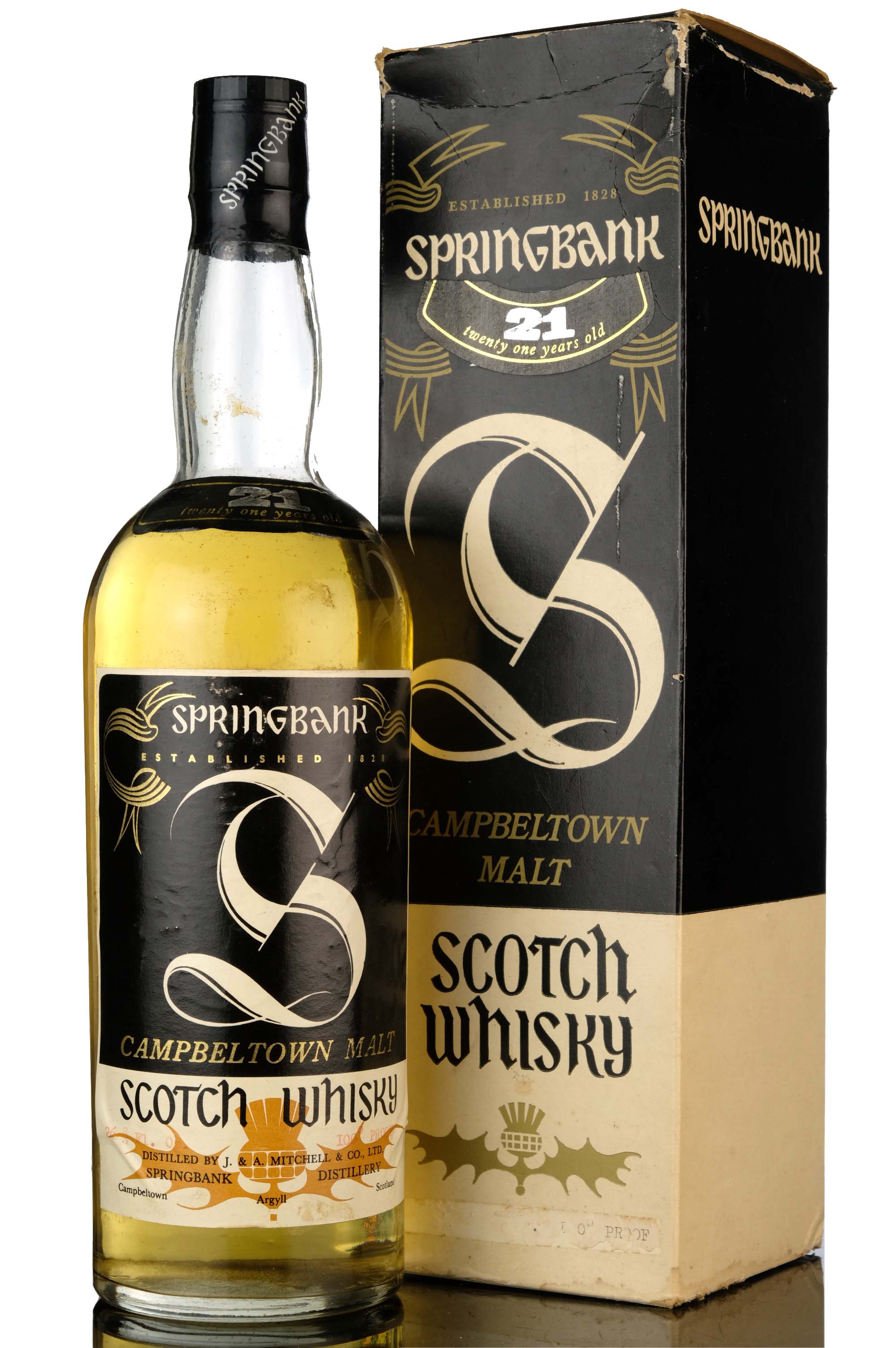 Springbank 21 Year Old - Late 1960s - 100 Proof