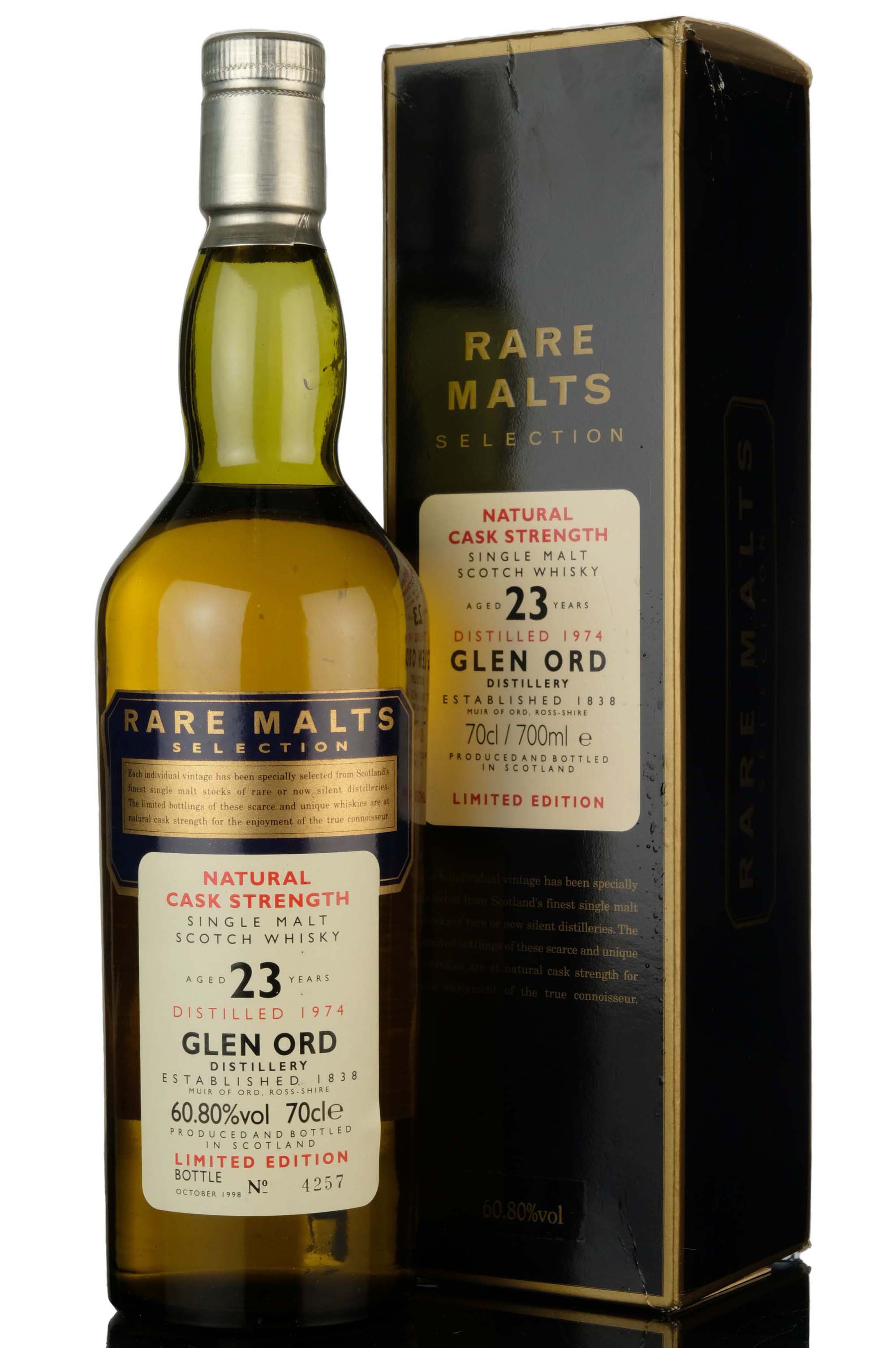 Glen Ord 1974-1998 - 23 Year Old - Rare Malts 60.80%