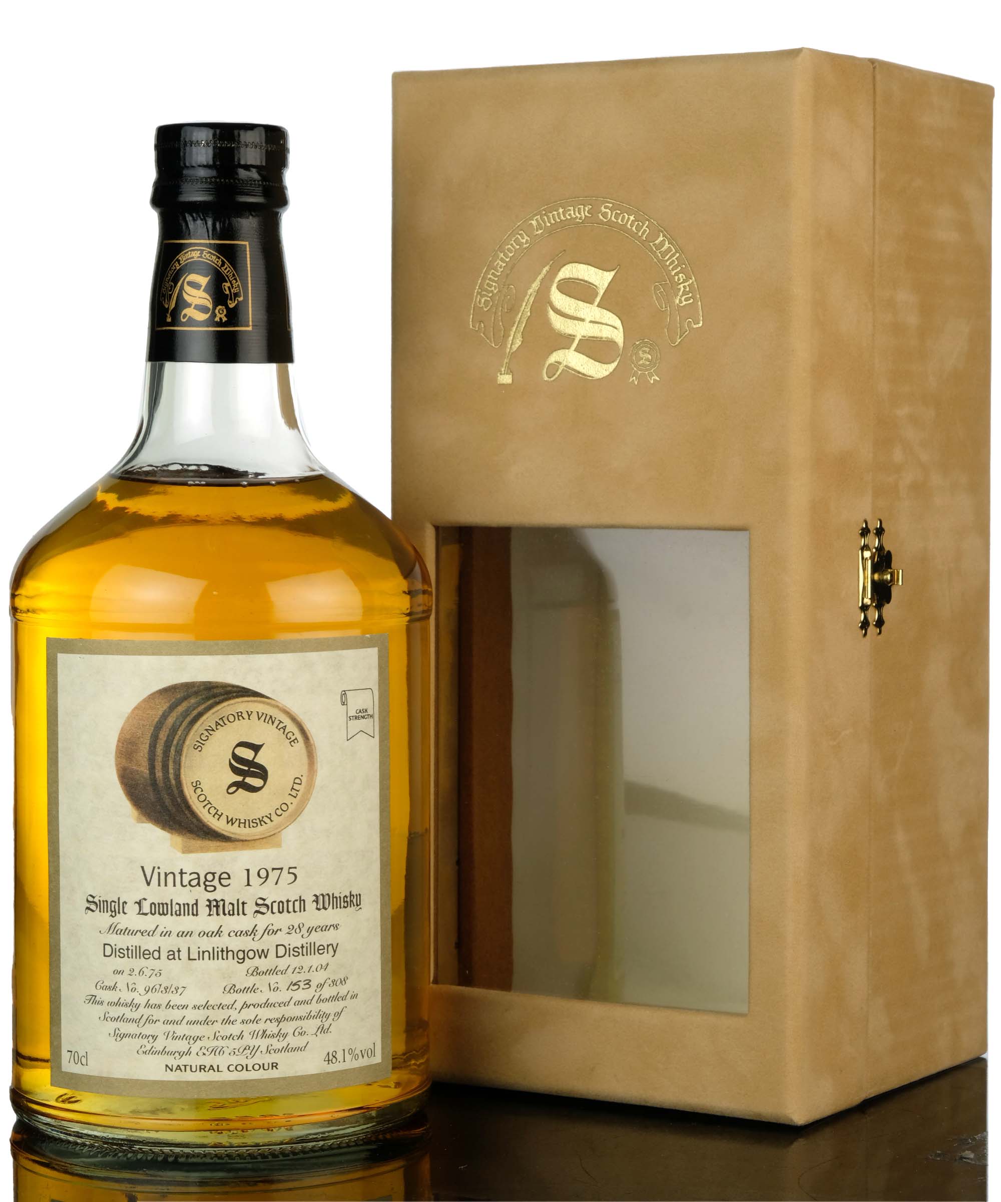 Linlithgow 1975-2004 - 28 Year Old - Signatory Vintage - Single Cask 96/3/37