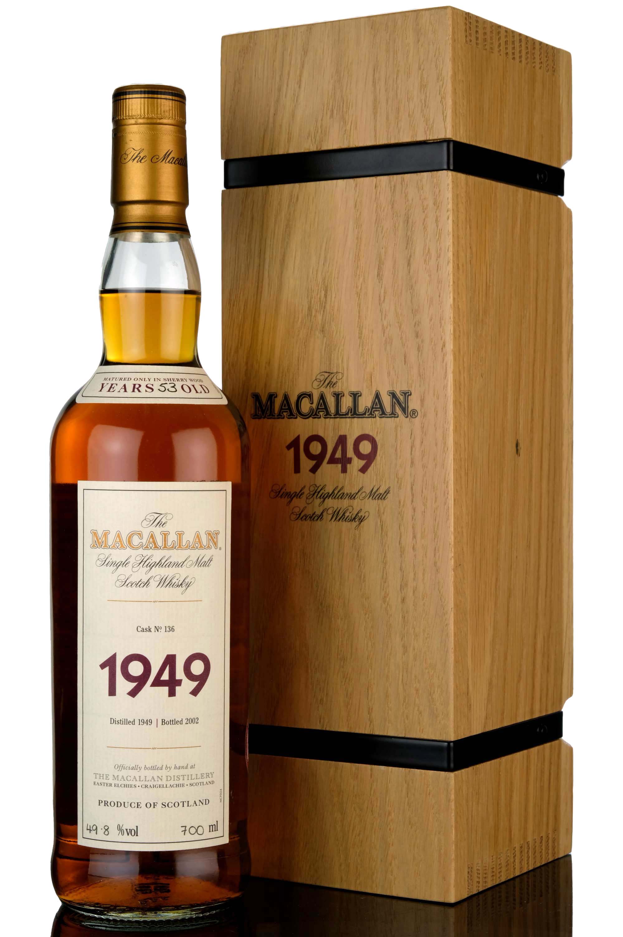 Macallan 1949-2002 - 53 Year Old - Fine & Rare - Single Cask 136