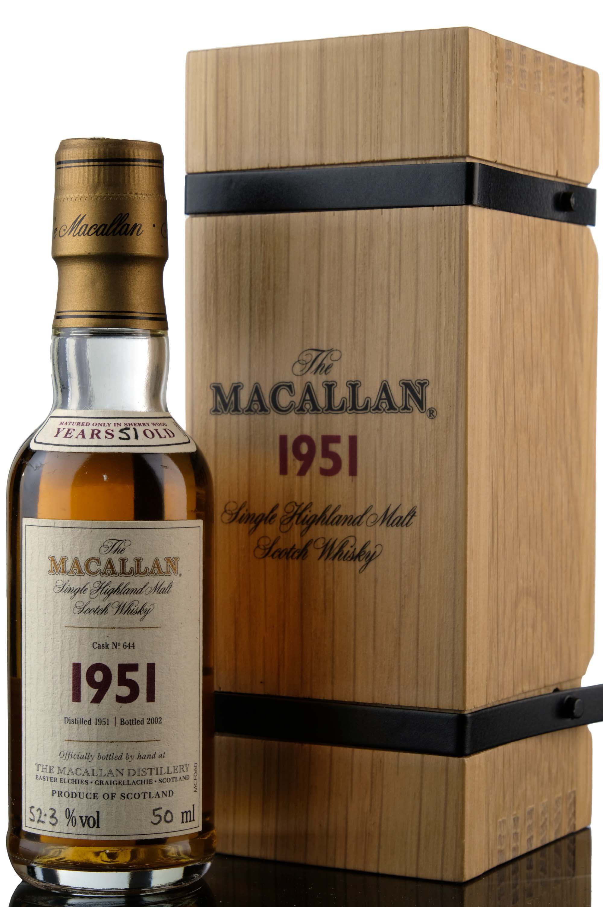 Macallan 1951-2002 - 51 Year Old - Fine & Rare - Single Cask 644 - Miniature