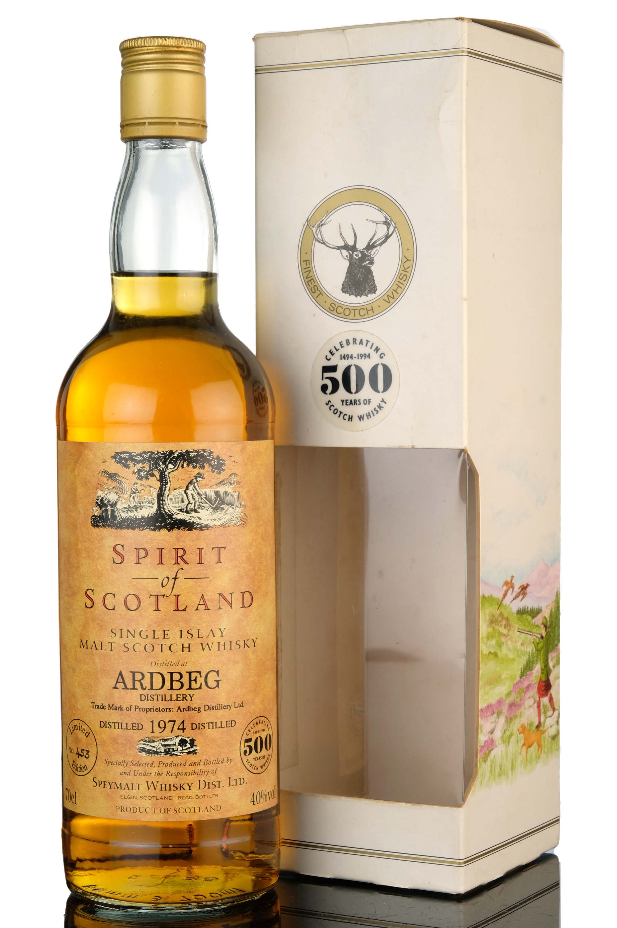 Ardbeg 1974 - Gordon & MacPhail - Spirit Of Scotland Celebrating 500 Years Of Scotch Whisk