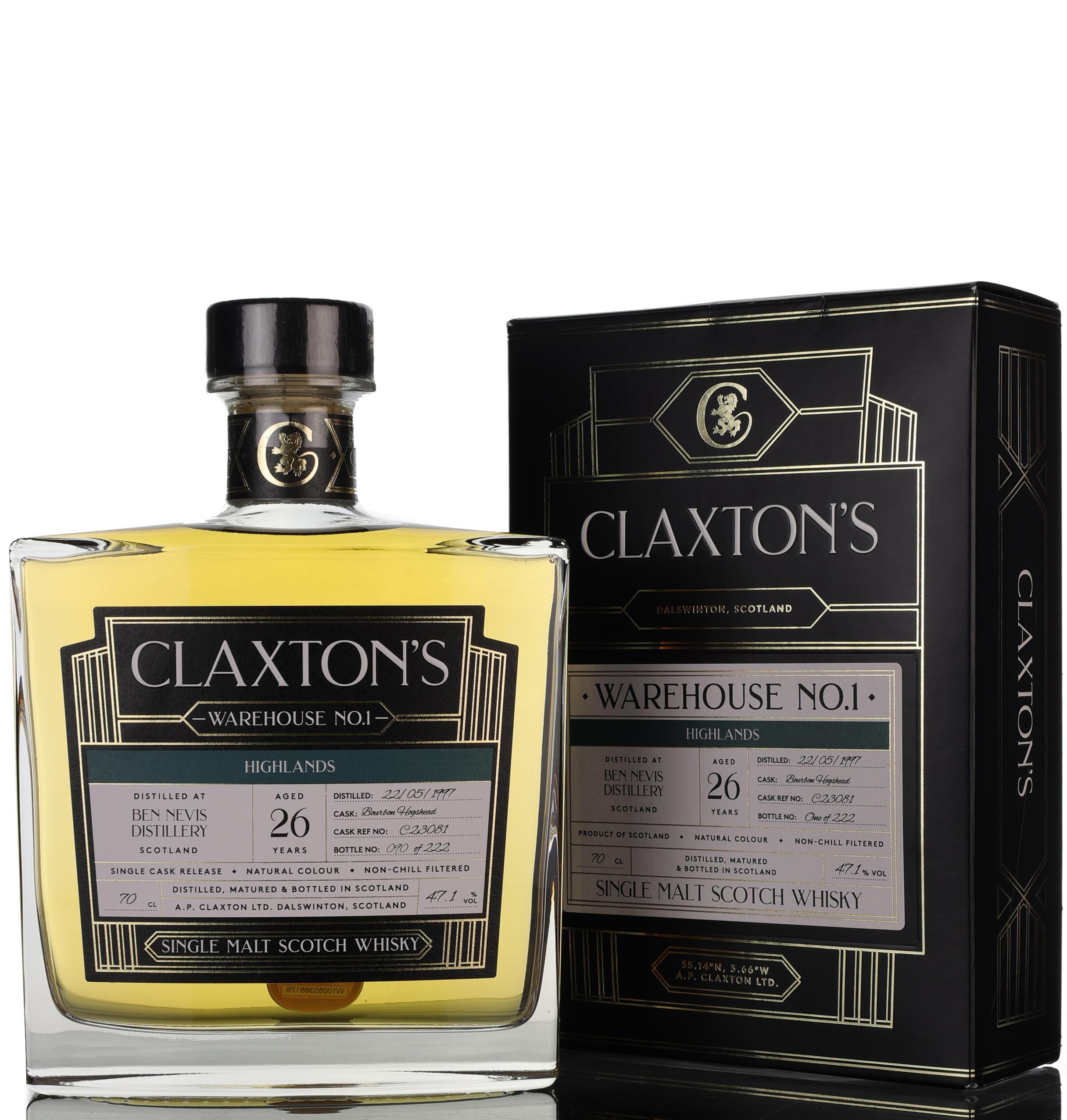 Ben Nevis 1997-2023 - 26 Year Old - Claxtons - Warehouse No.1 - Single Cask C23081