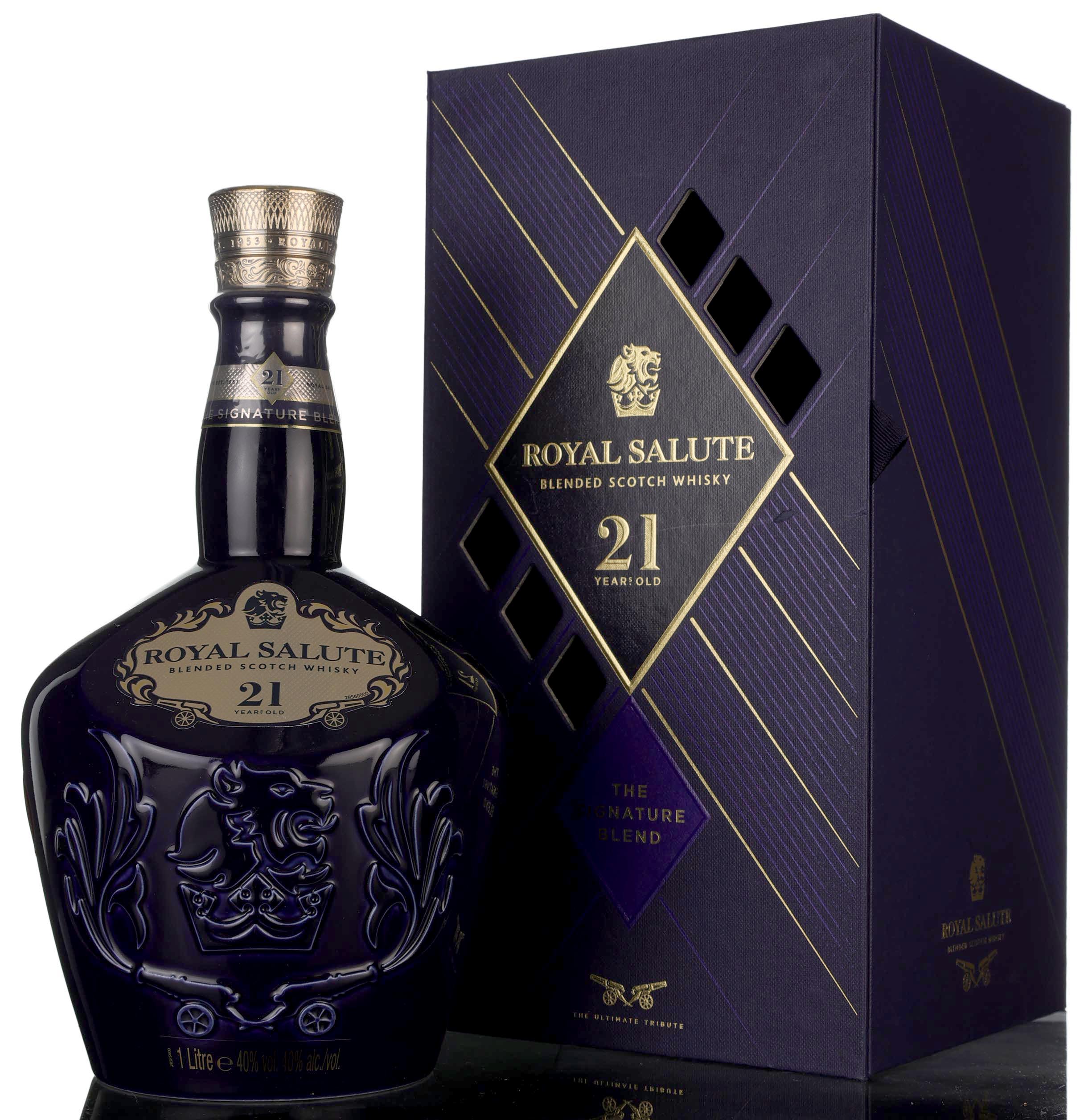 Royal Salute 21 Year Old - Blue Ceramic - 1 Litre - 2023 Release