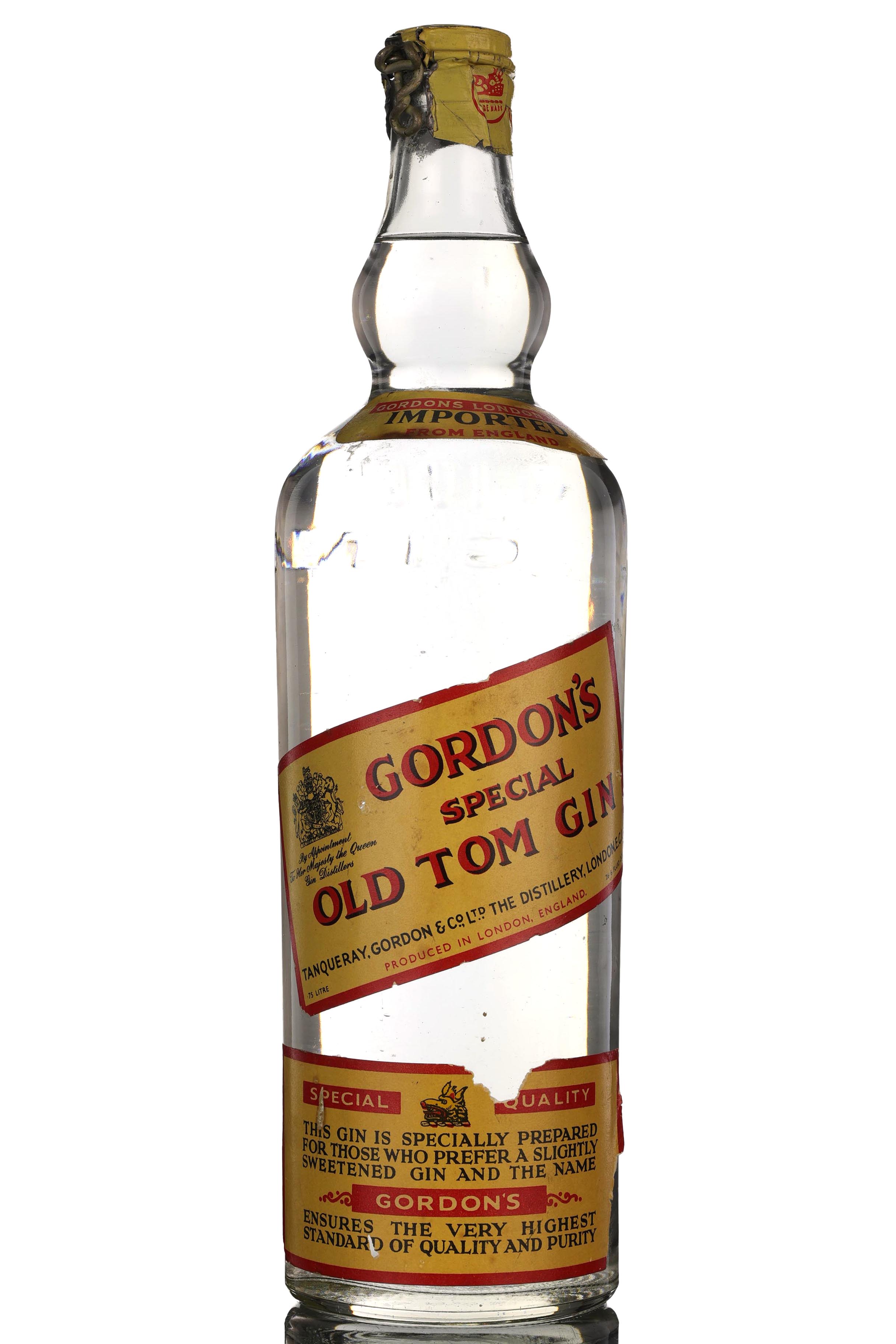 Gordons Special Old Tom Gin - 1950s