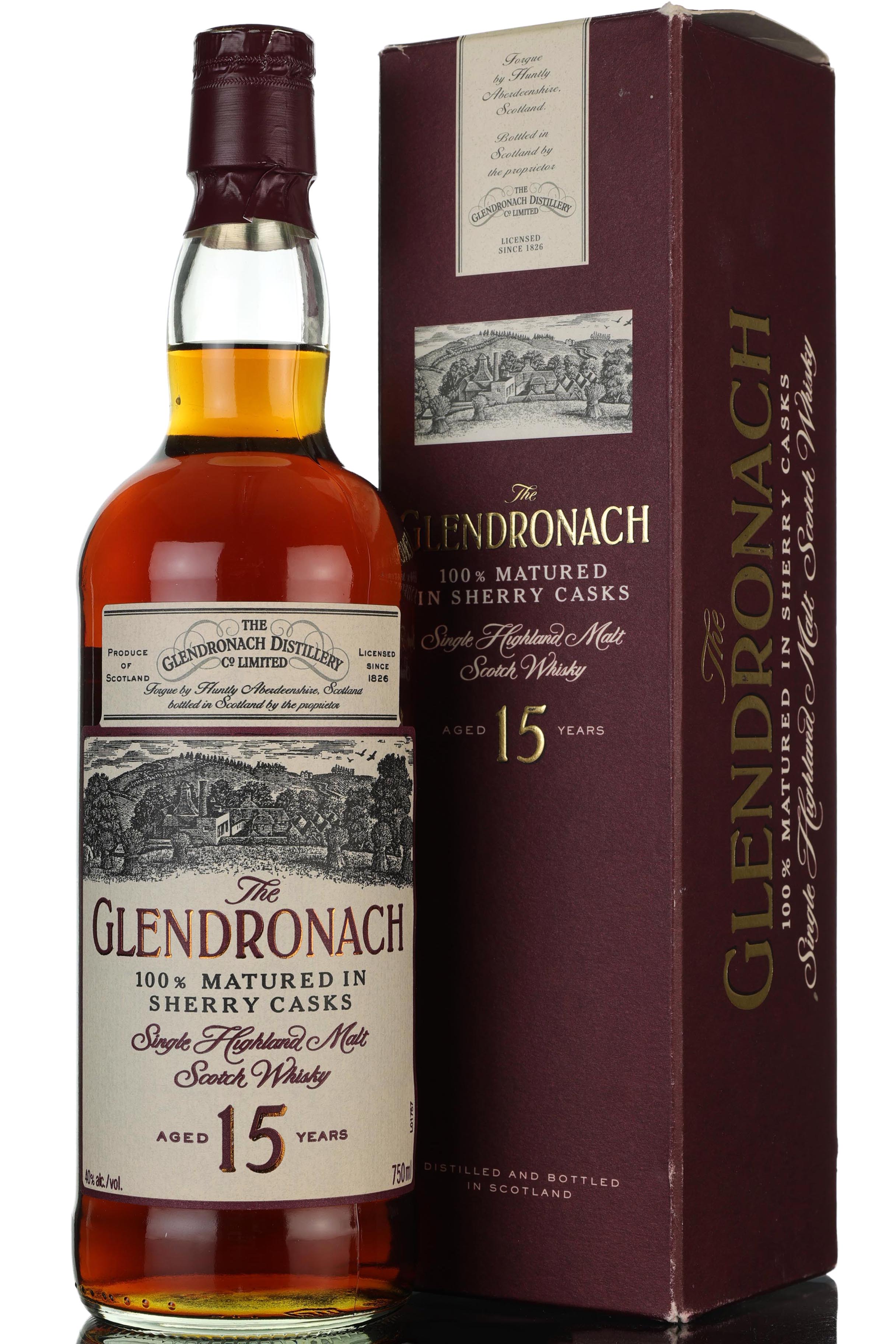 Glendronach 15 Year Old - Sherry Cask - 1990s - US Import