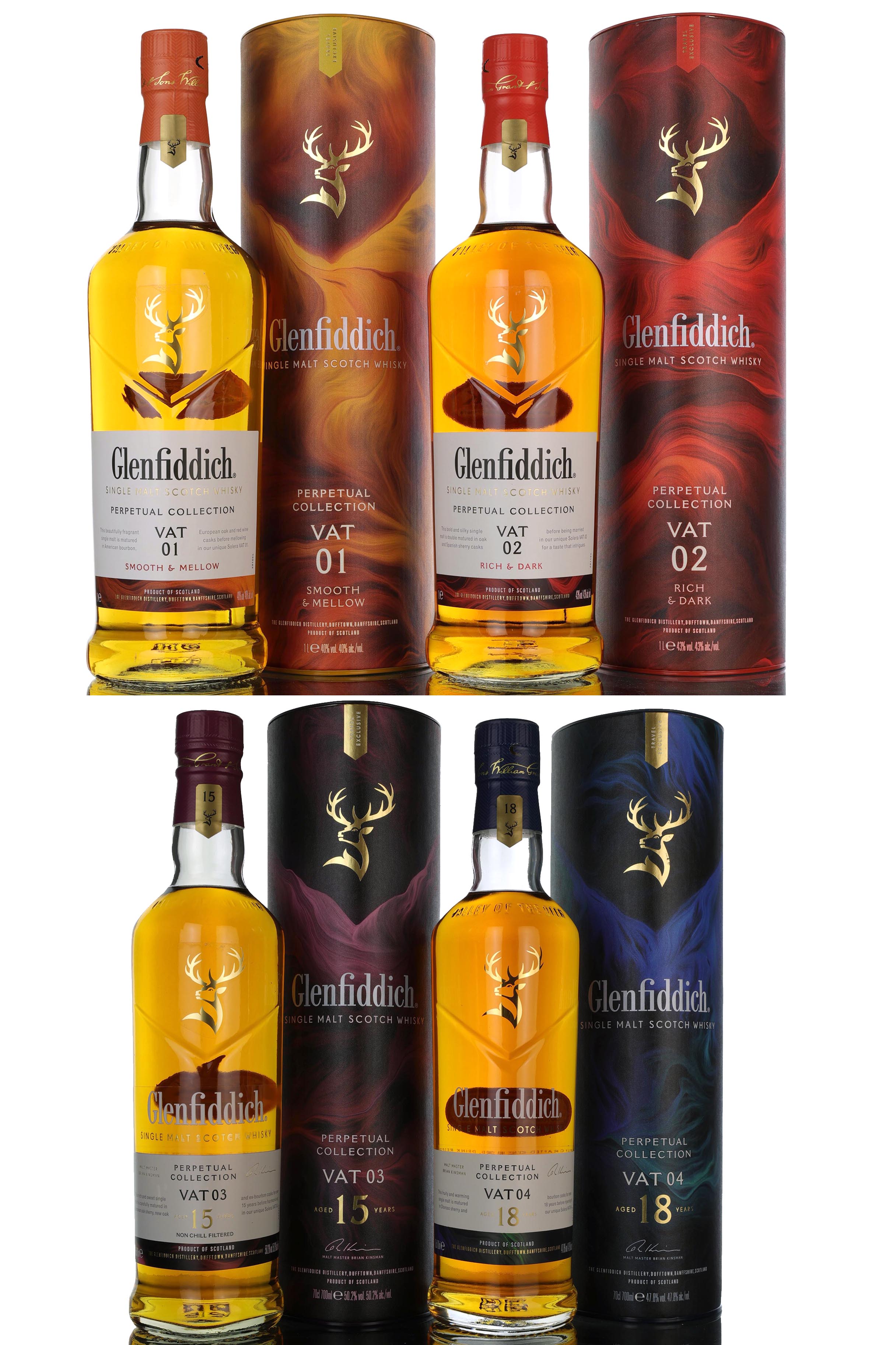 Glenfiddich Perpetual Collection - Travel Exclusive - VAT 1-2-3-4