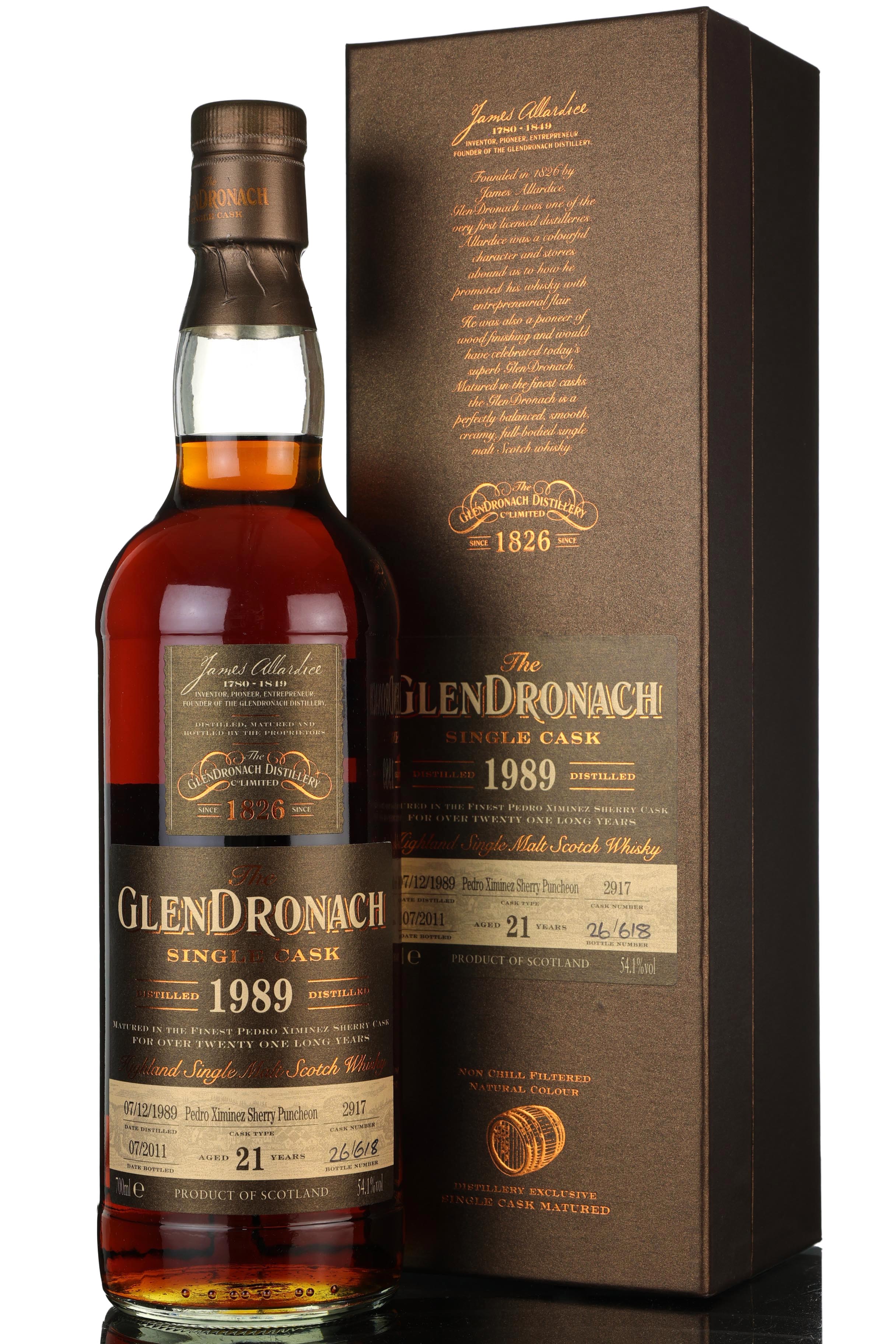Glendronach 1989-2011 - 21 Year Old - Single Cask 2917 - Batch 4