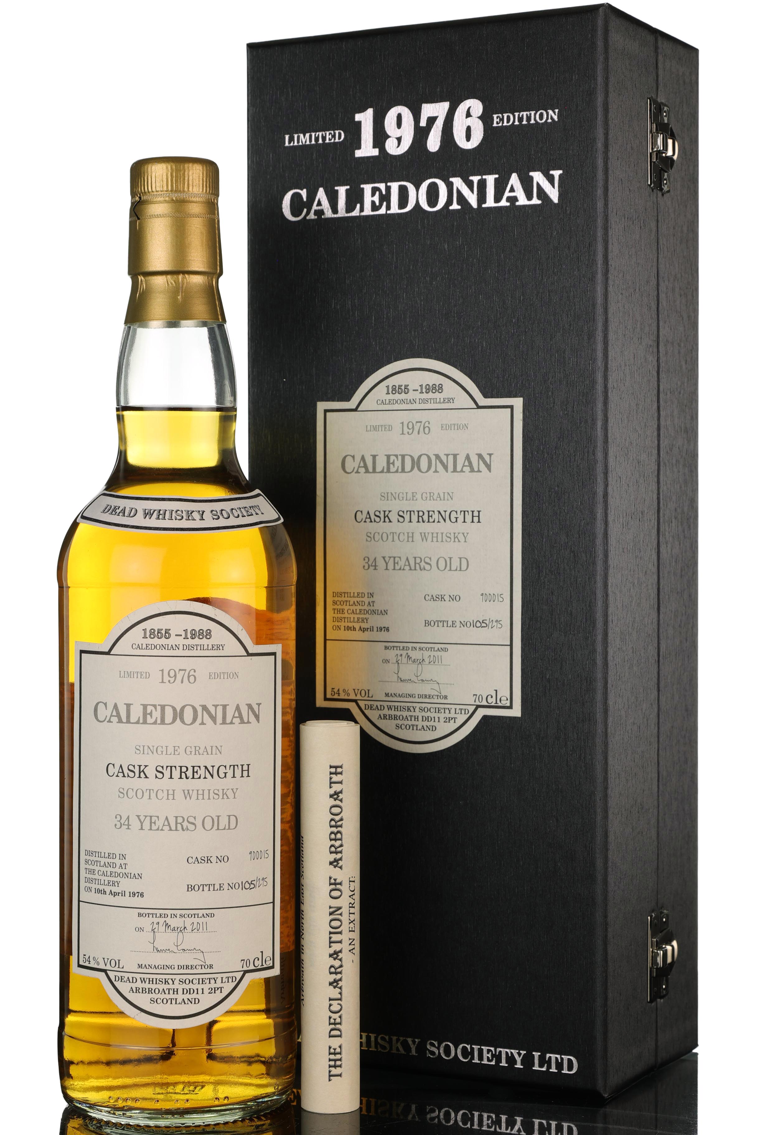 Caledonian 1976-2011 - 34 Year Old - Dead Whisky Society - Single Cask 900015