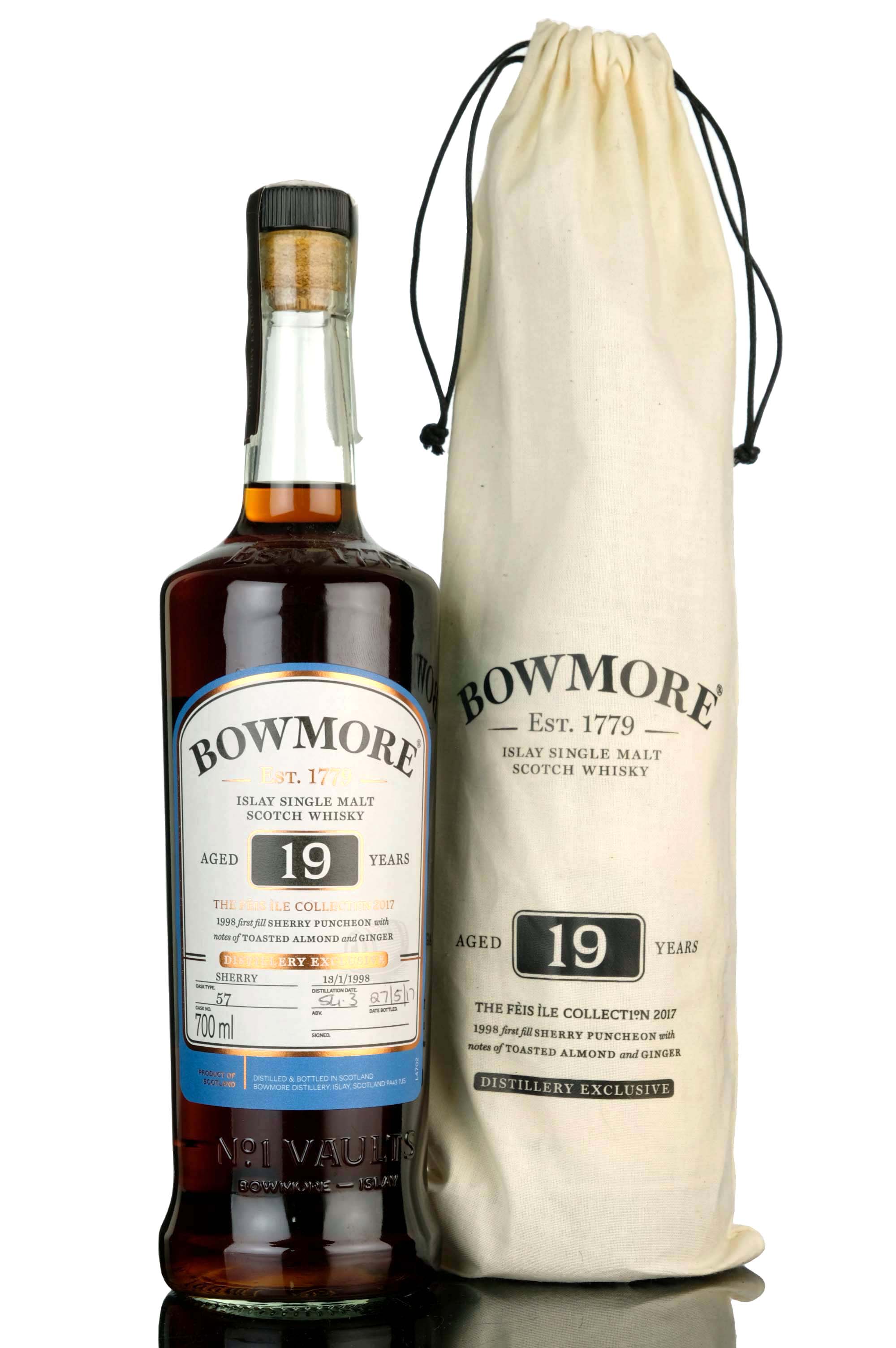 Bowmore 1998 - 19 Year Old - Festival 2017 - Hand Filled - Single Cask 57