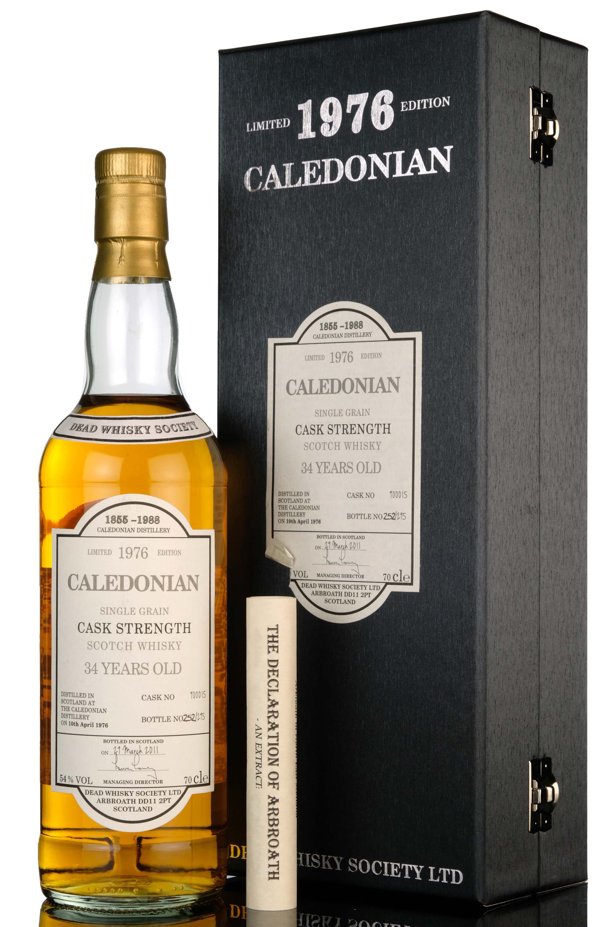 Caledonian 1976-2011 - 34 Year Old - Dead Whisky Society - Single Cask 900015