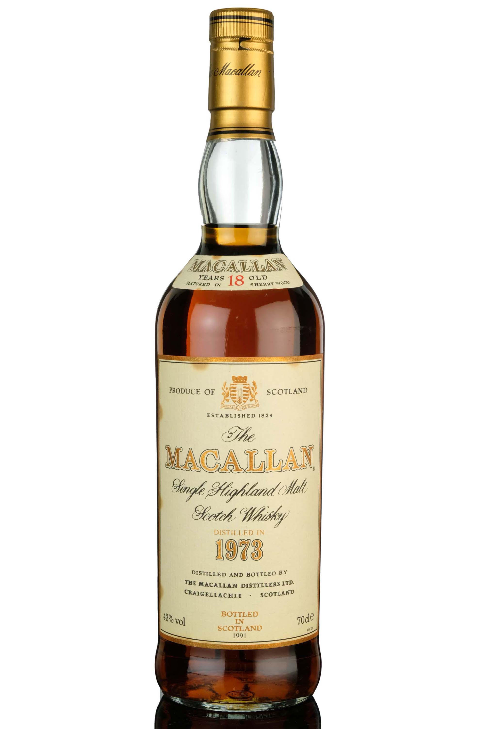 Macallan 1973-1991 - 18 Year Old - Sherry Cask