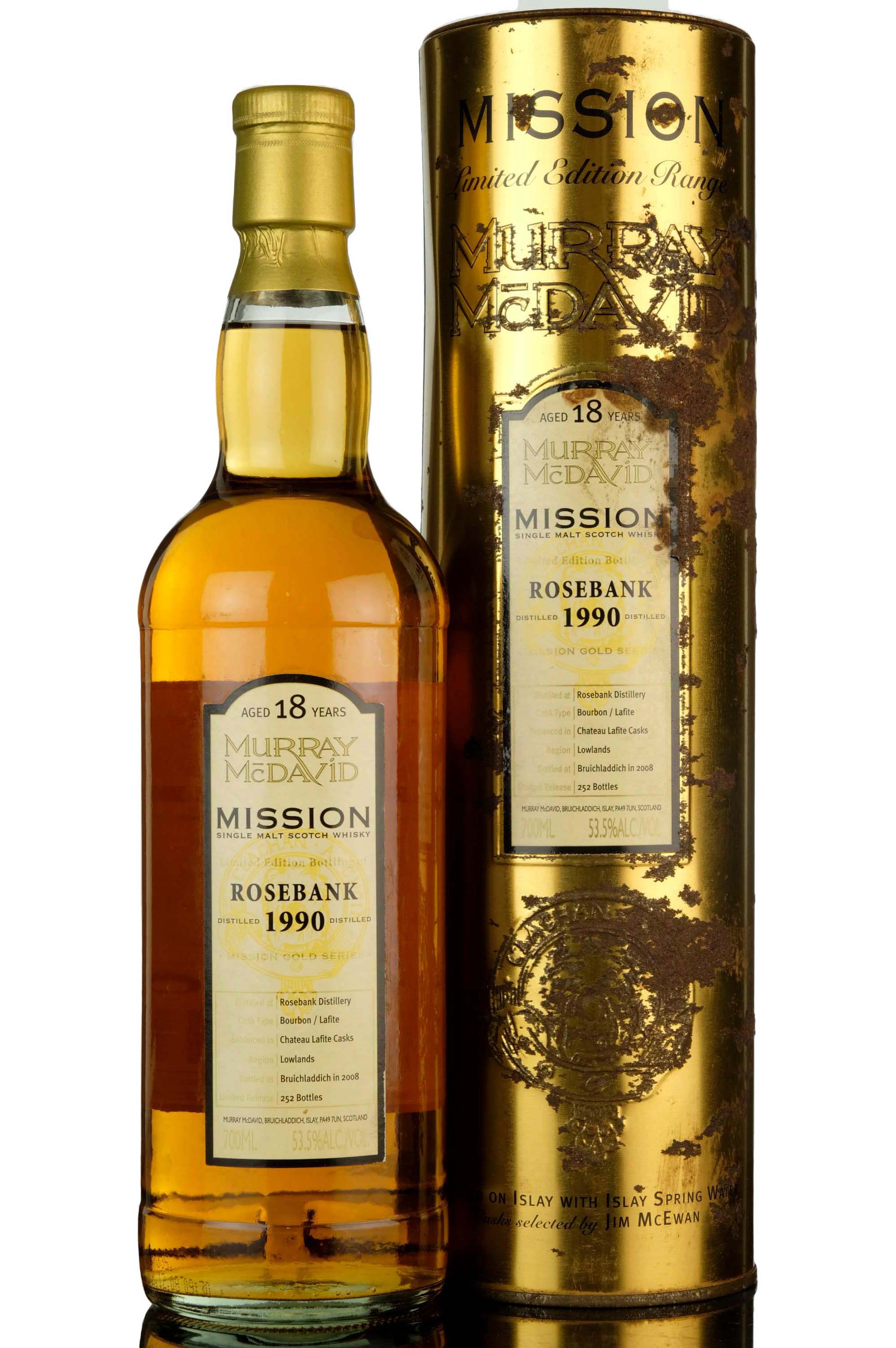Rosebank 1990-2008 - 18 Year Old - Murray McDavid - Mission Gold