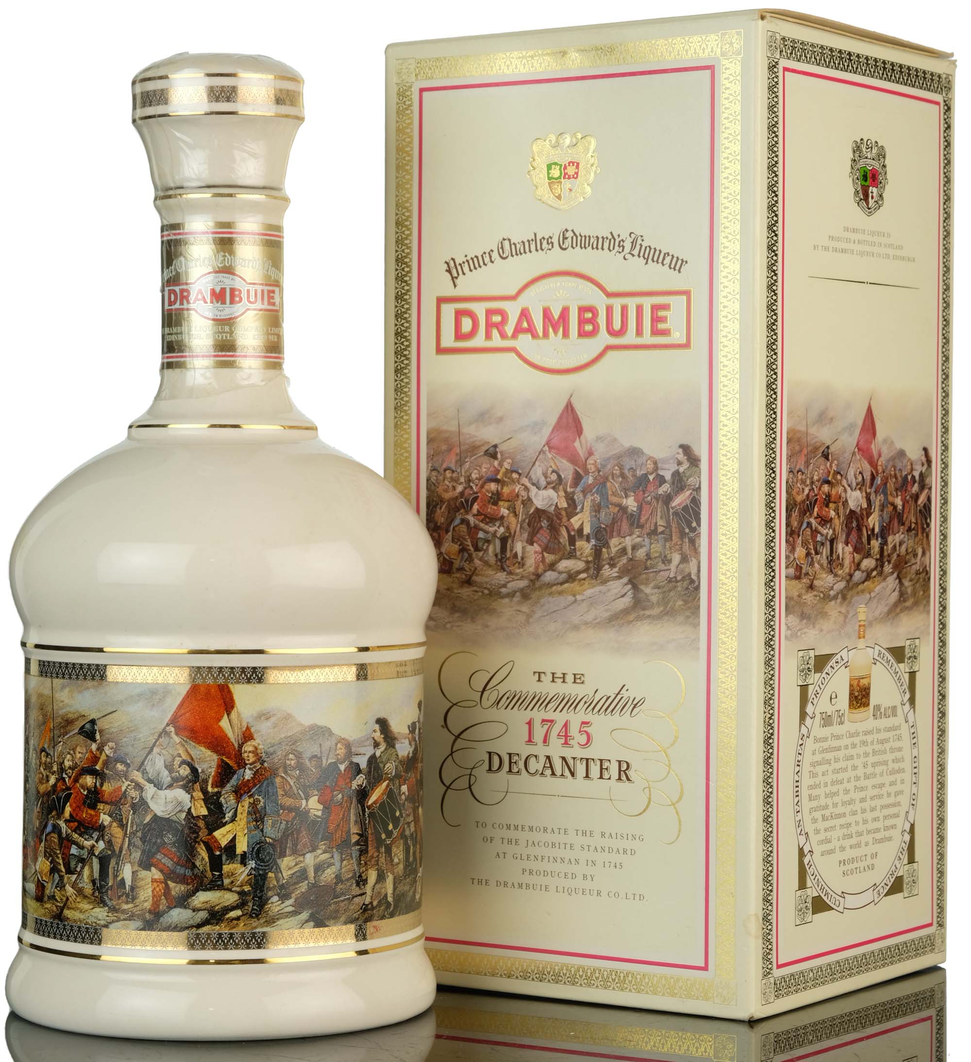 Drambuie Whisky Liqueur - The Commemorative 1745 Ceramic Decanter
