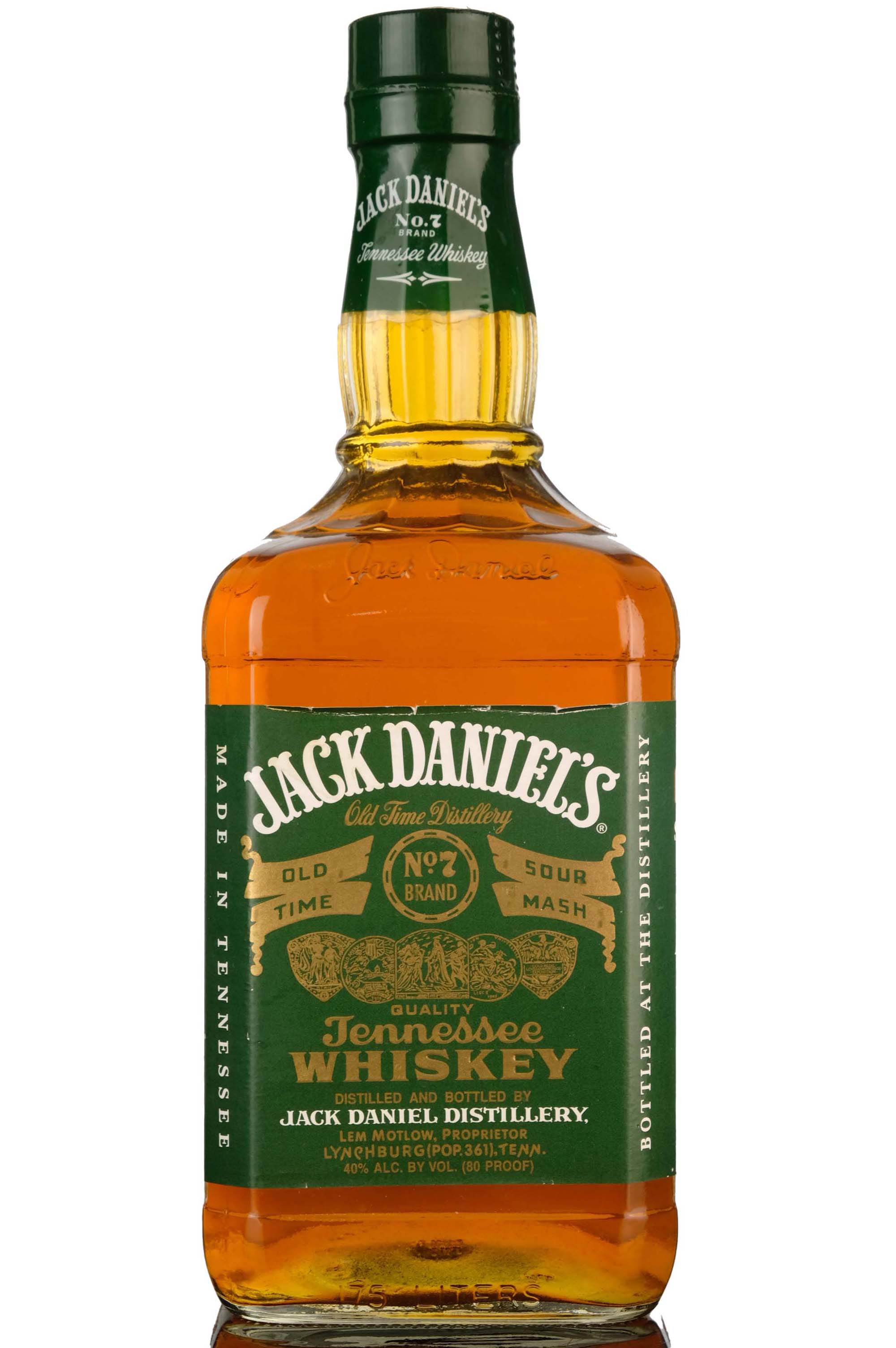Jack Daniels Old No.7 Brand - Green Label - 1.75 Litres