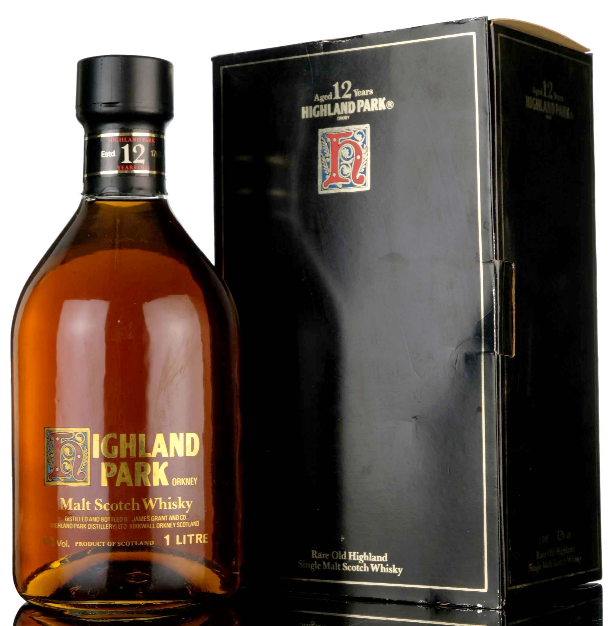 Highland Park 12 Year Old - 1980s - 1 Litre