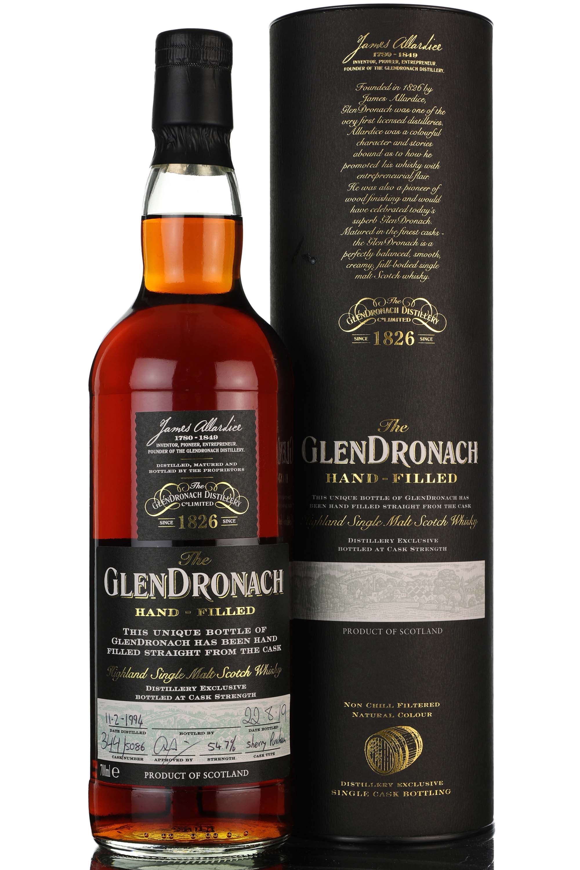 Glendronach 1994-2019 - 25 Year Old - Single Cask 5086 - Hand Filled