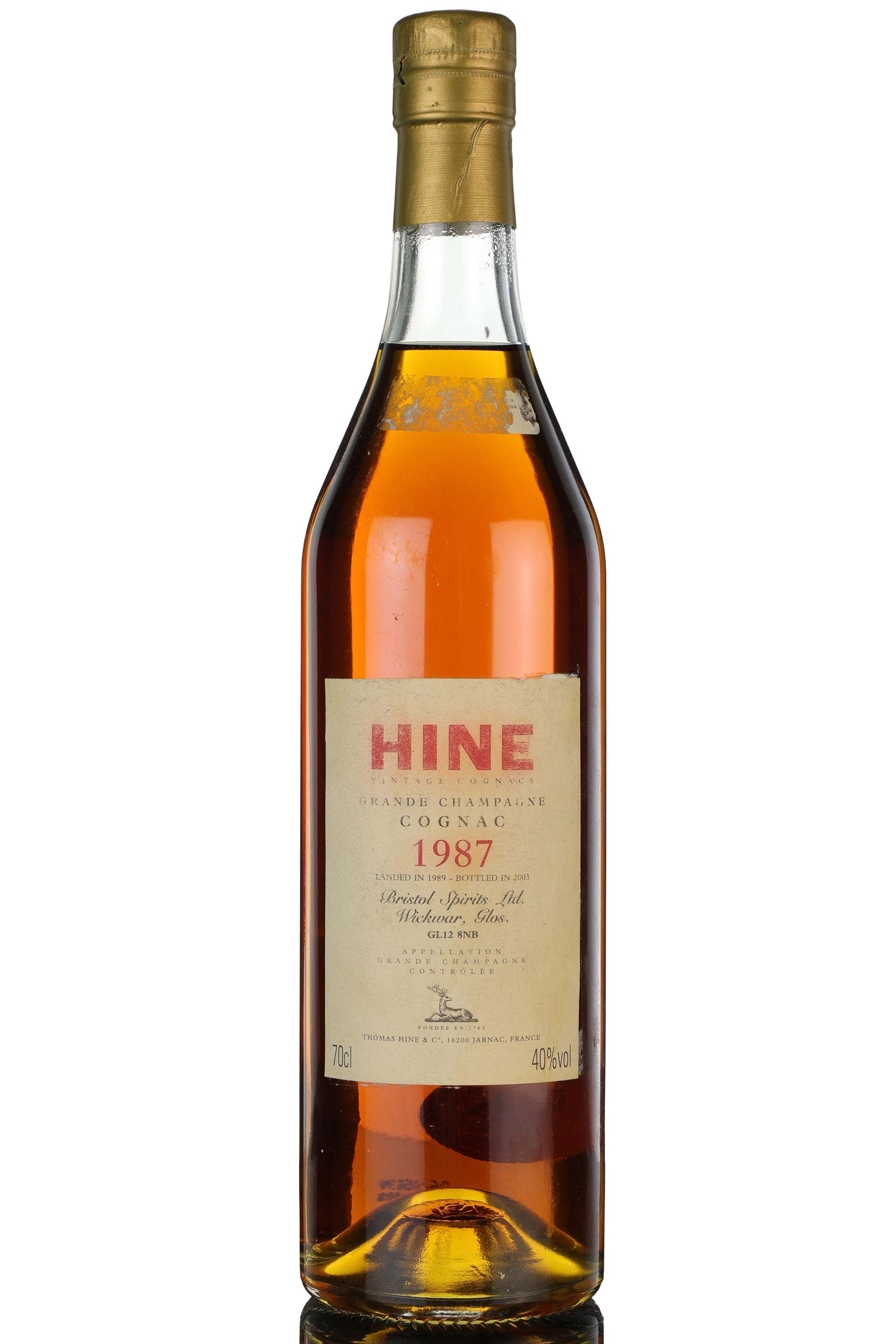 Hine 1987-2003 Grande Champagne Cognac
