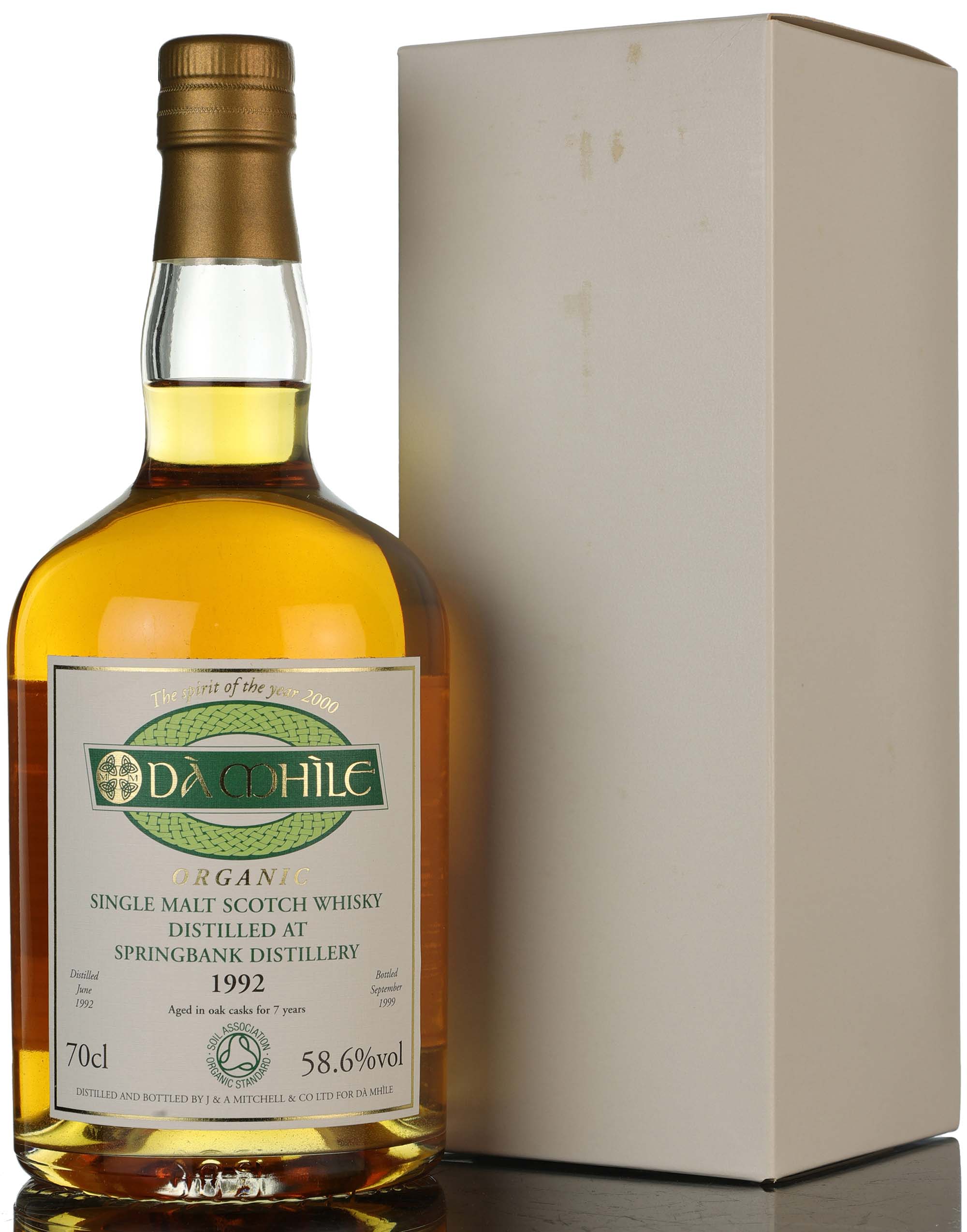 Springbank 1992-1999 - 7 Year Old - Da Mhile Exclusive - First Organic Whisky - Cask Stren
