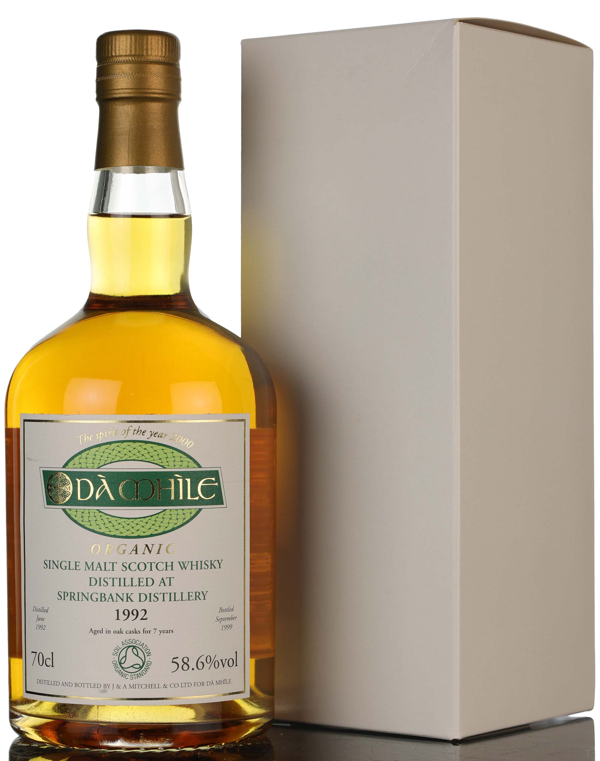 Springbank 1992-1999 - 7 Year Old - Da Mhile Exclusive - First Organic Whisky - Cask Stren