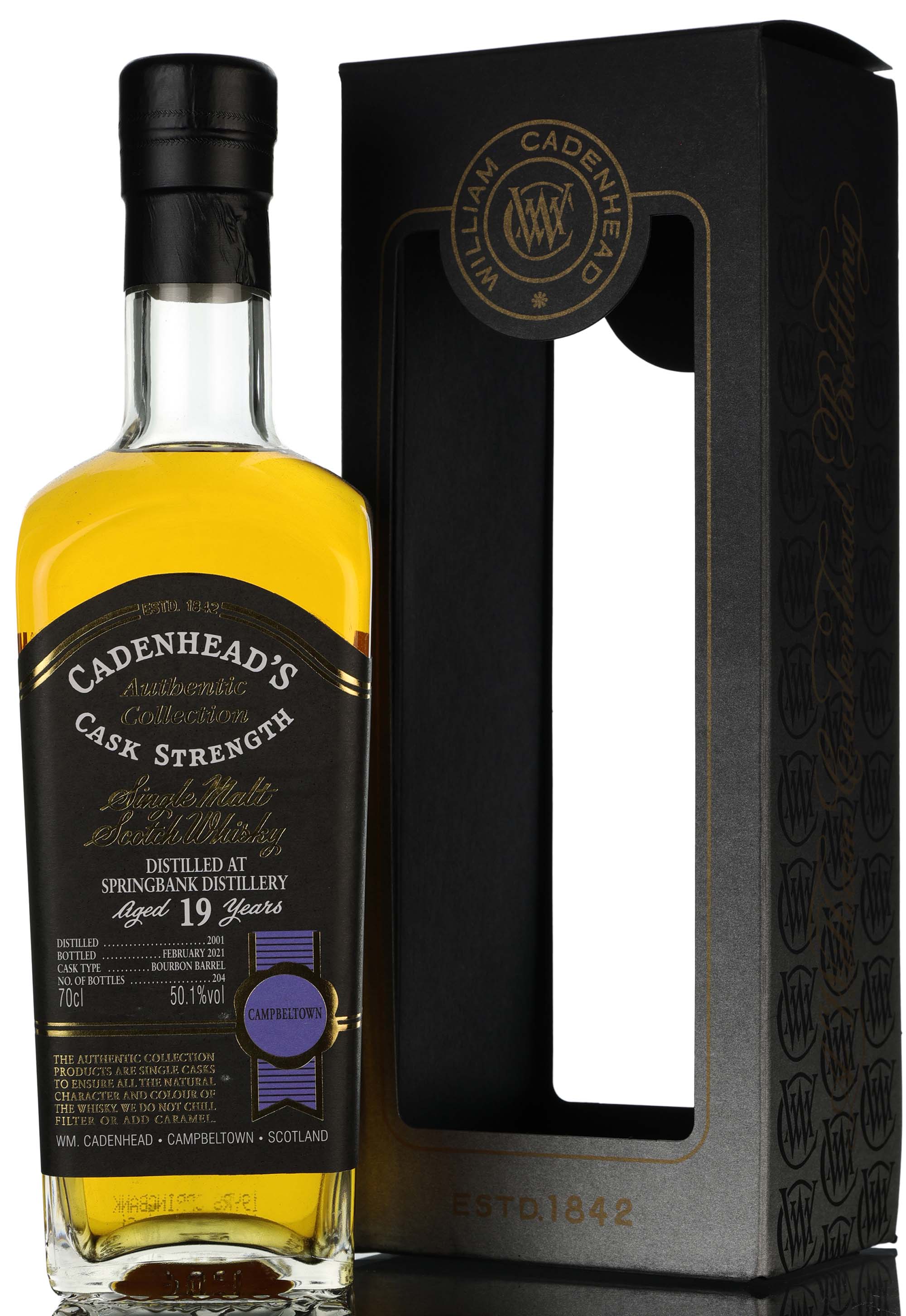 Springbank 2001-2021 - 19 Year Old - Cadenheads Authentic Collection - Single Cask