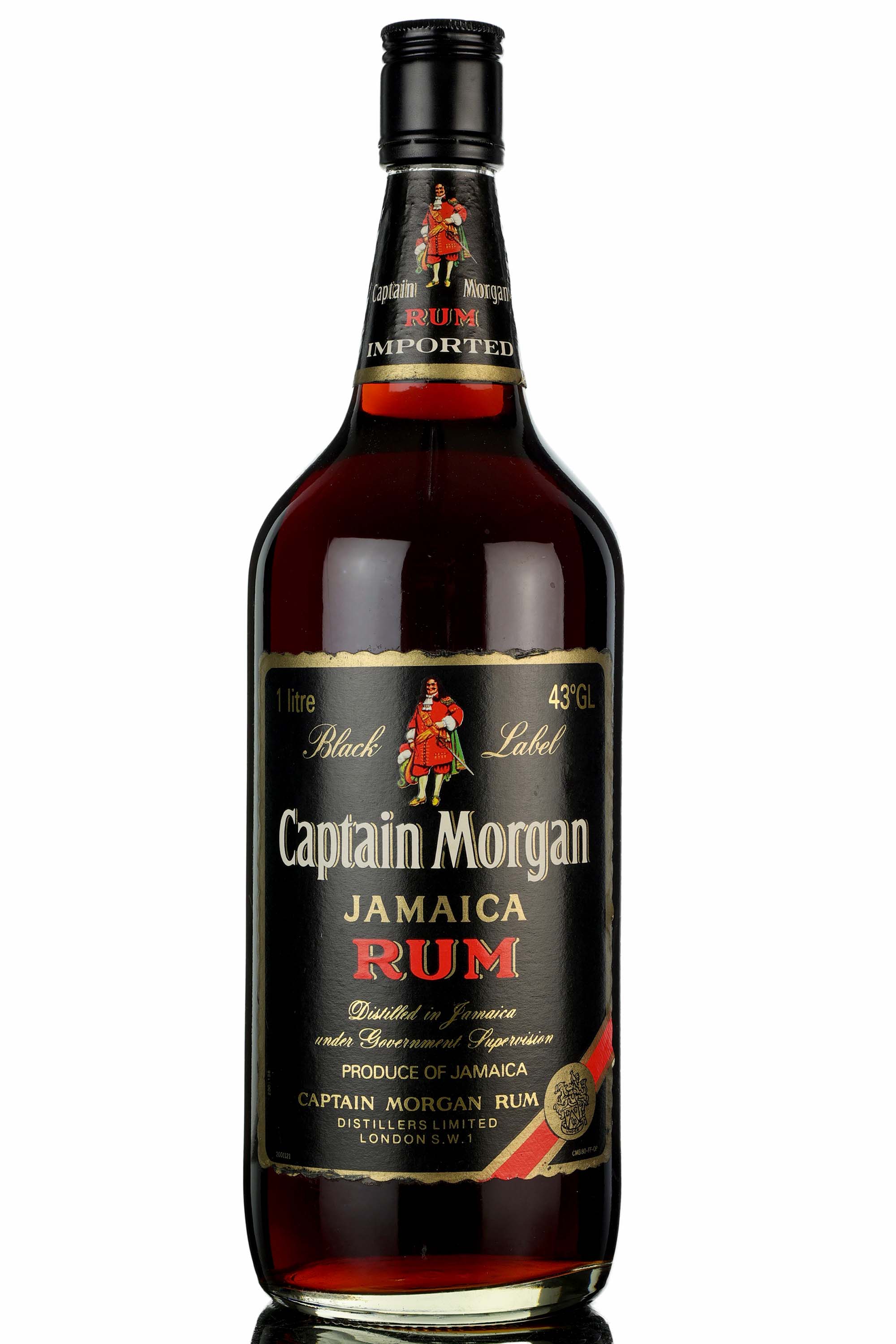 Captain Morgan Black Label Jamaica Rum - 1 Litre