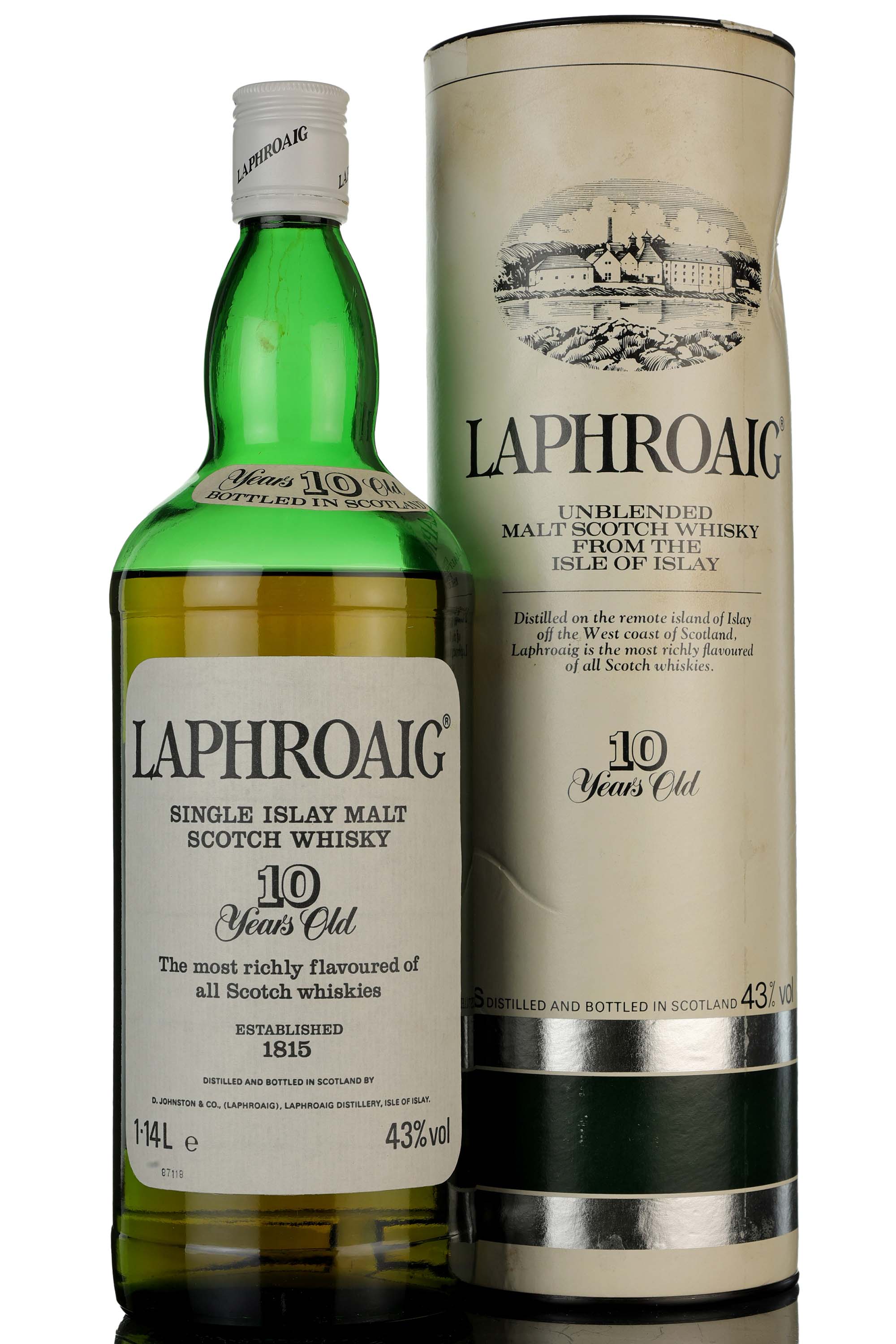Laphroaig 10 Year Old - 1987 Release - 1.14 Litre
