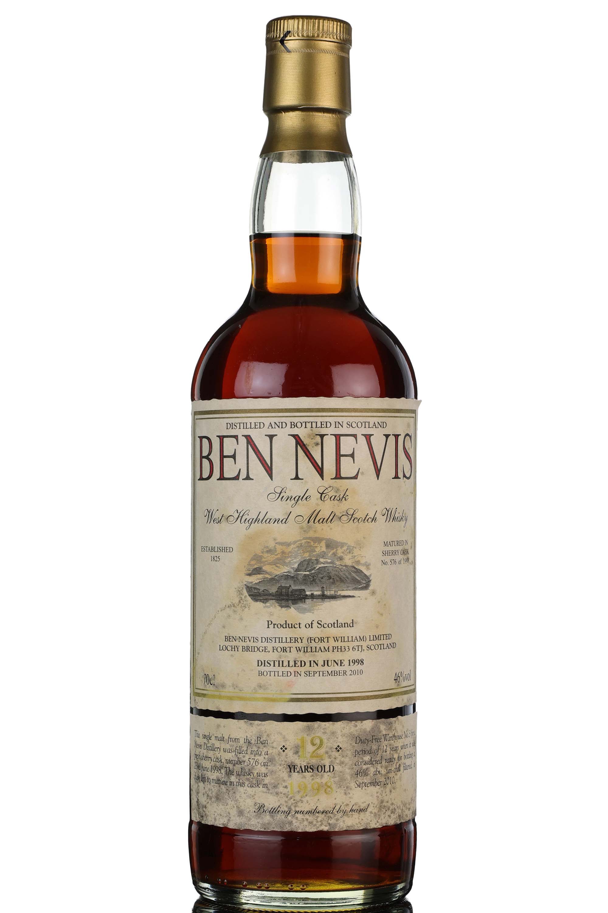 Ben Nevis 1998-2010 - 12 Year Old - Single Cask 576