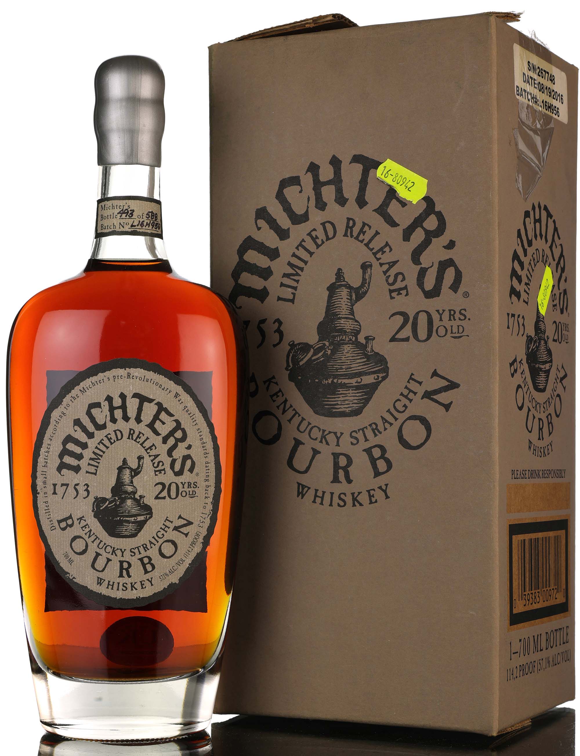 Michters 20 Year Old - Batch L16H956 - 2016 Release