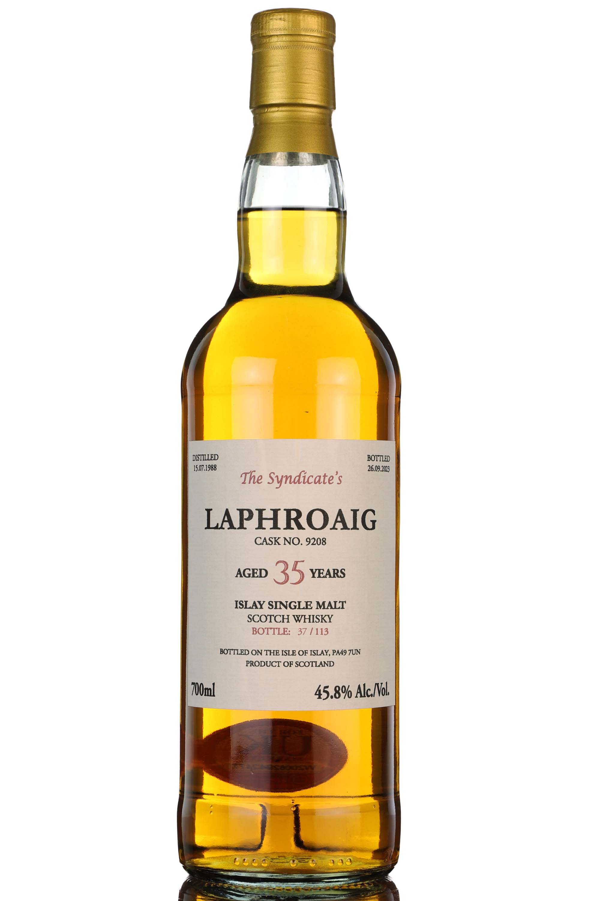 Laphroaig 1988-2023 - 35 Year Old - The Syndicates - Single Cask 9208