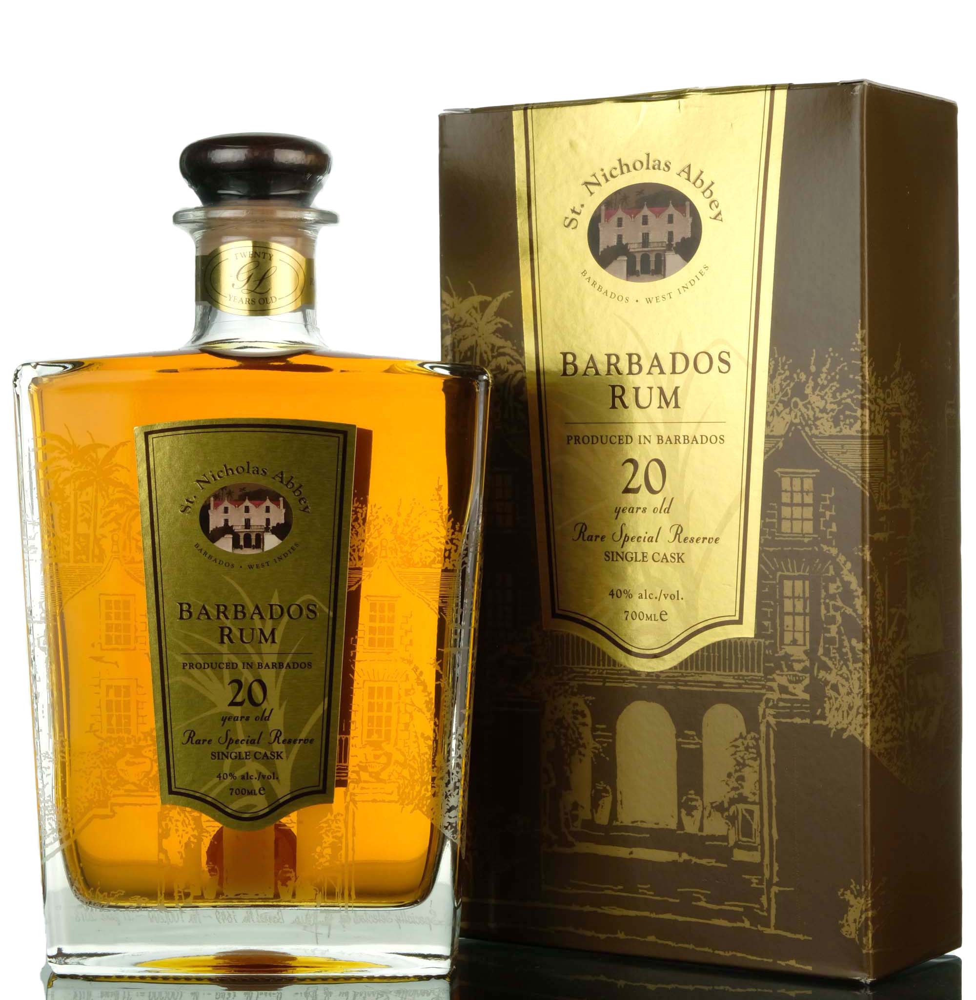 St. Nicholas Abbey 20 Year Old - Barbados Single Cask Rum 1659 - 2018 Release