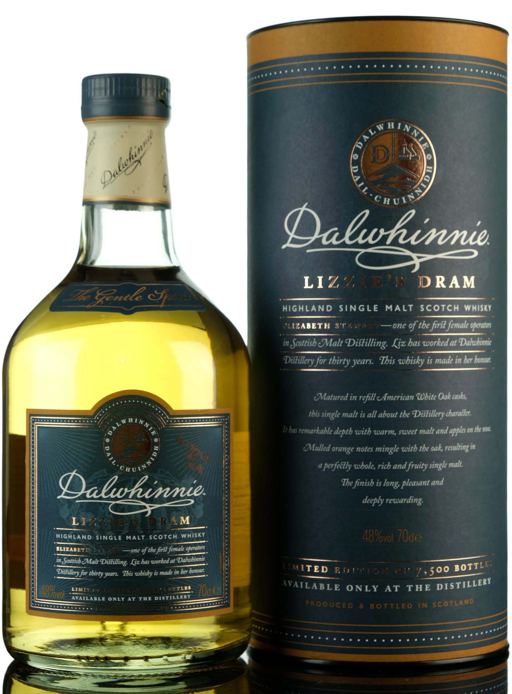 Dalwhinnie Distillery Exclusive - Lizzies Dram - 2018 Release