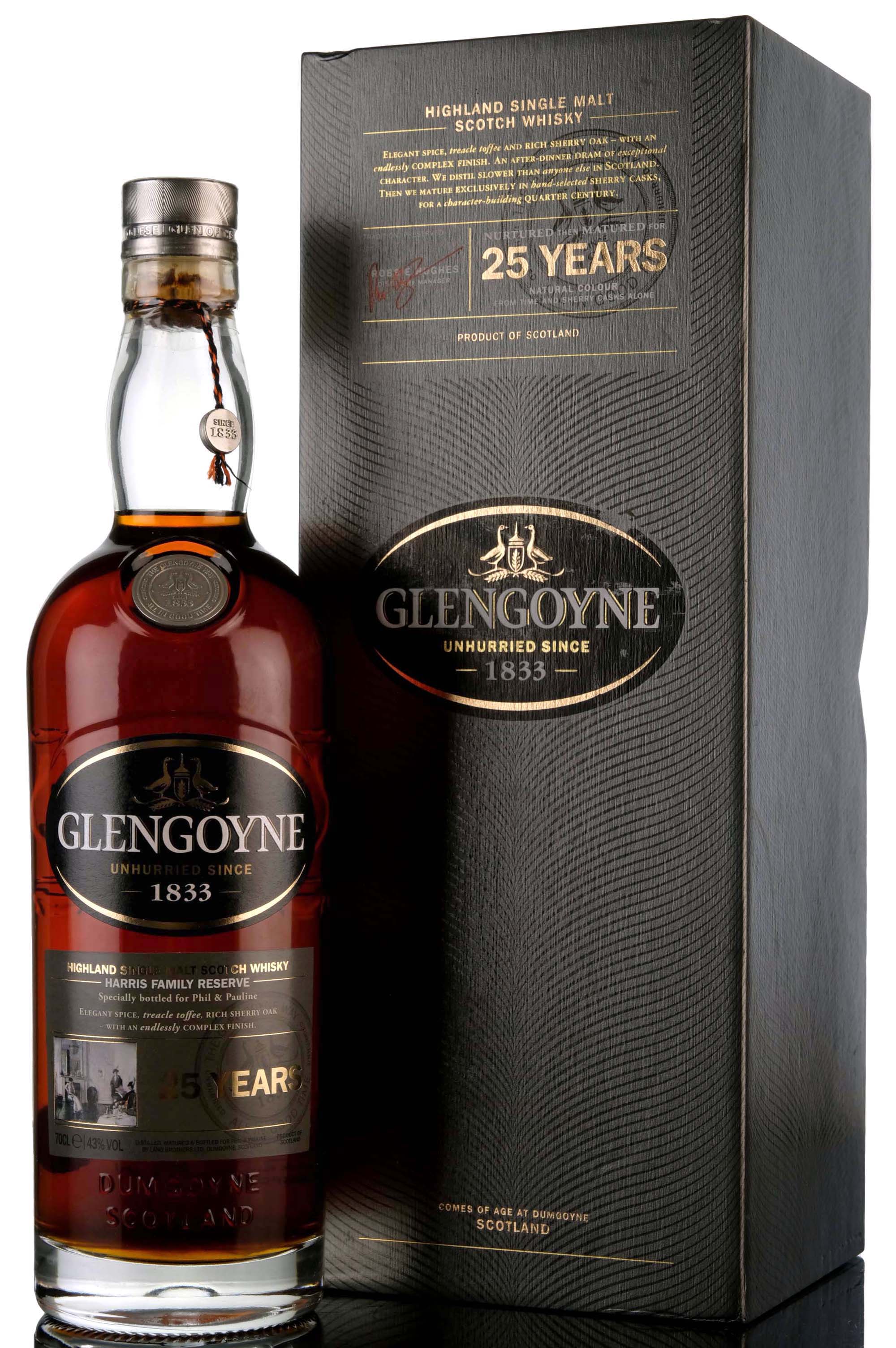 Glengoyne 25 Year Old - Harris Family Reserve - 2015 Release