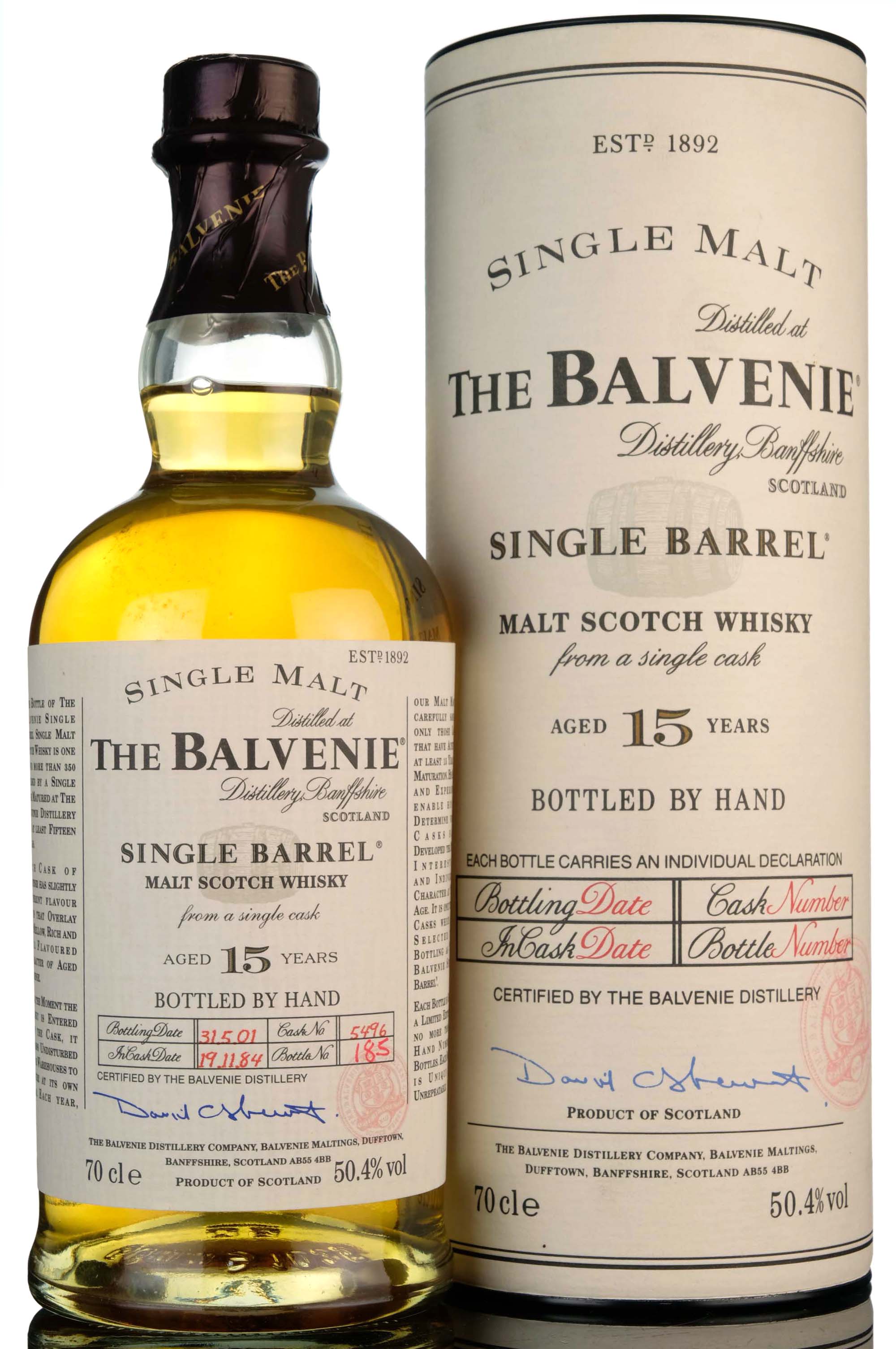 Balvenie 1984-2001 - 15 Year Old - Single Barrel 5496