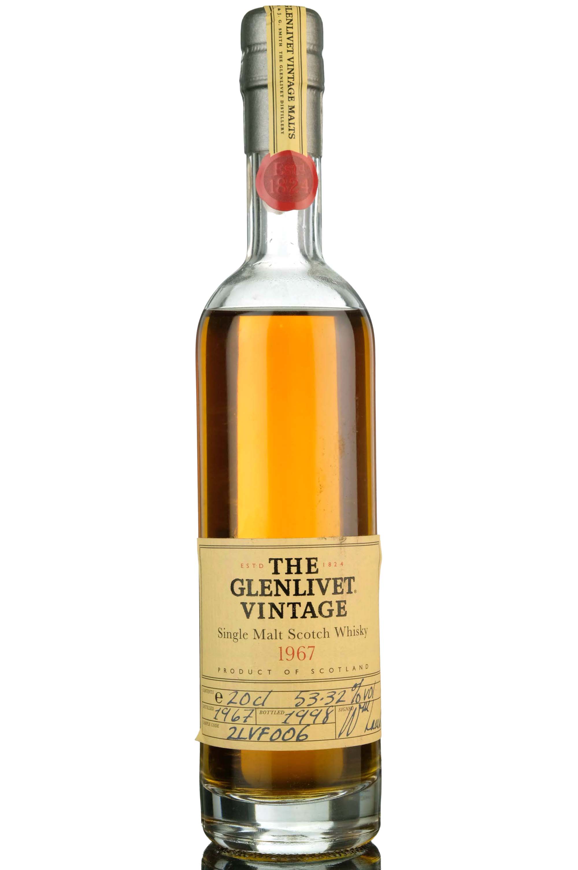 Glenlivet 1967-1998 - Quarter Bottle