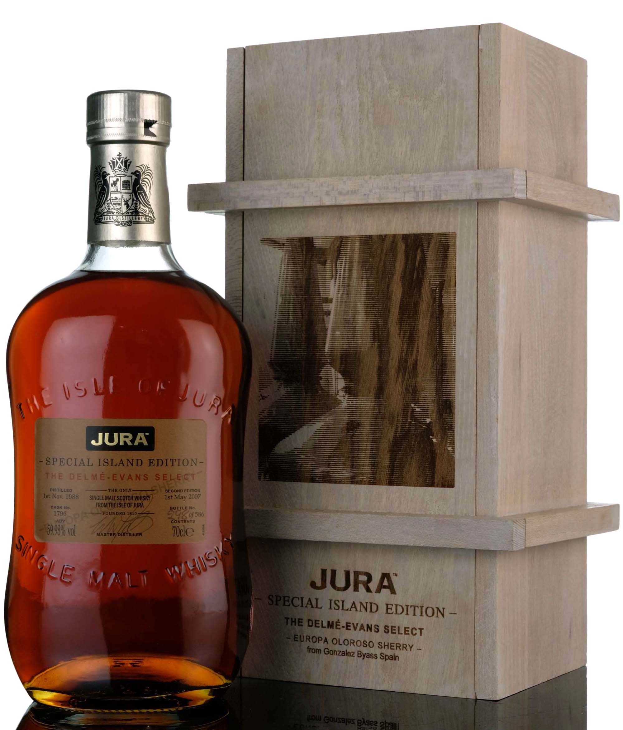 Jura 1988-2007 - 18 Year Old - Single Cask 1796 - The Delme-Evans Select