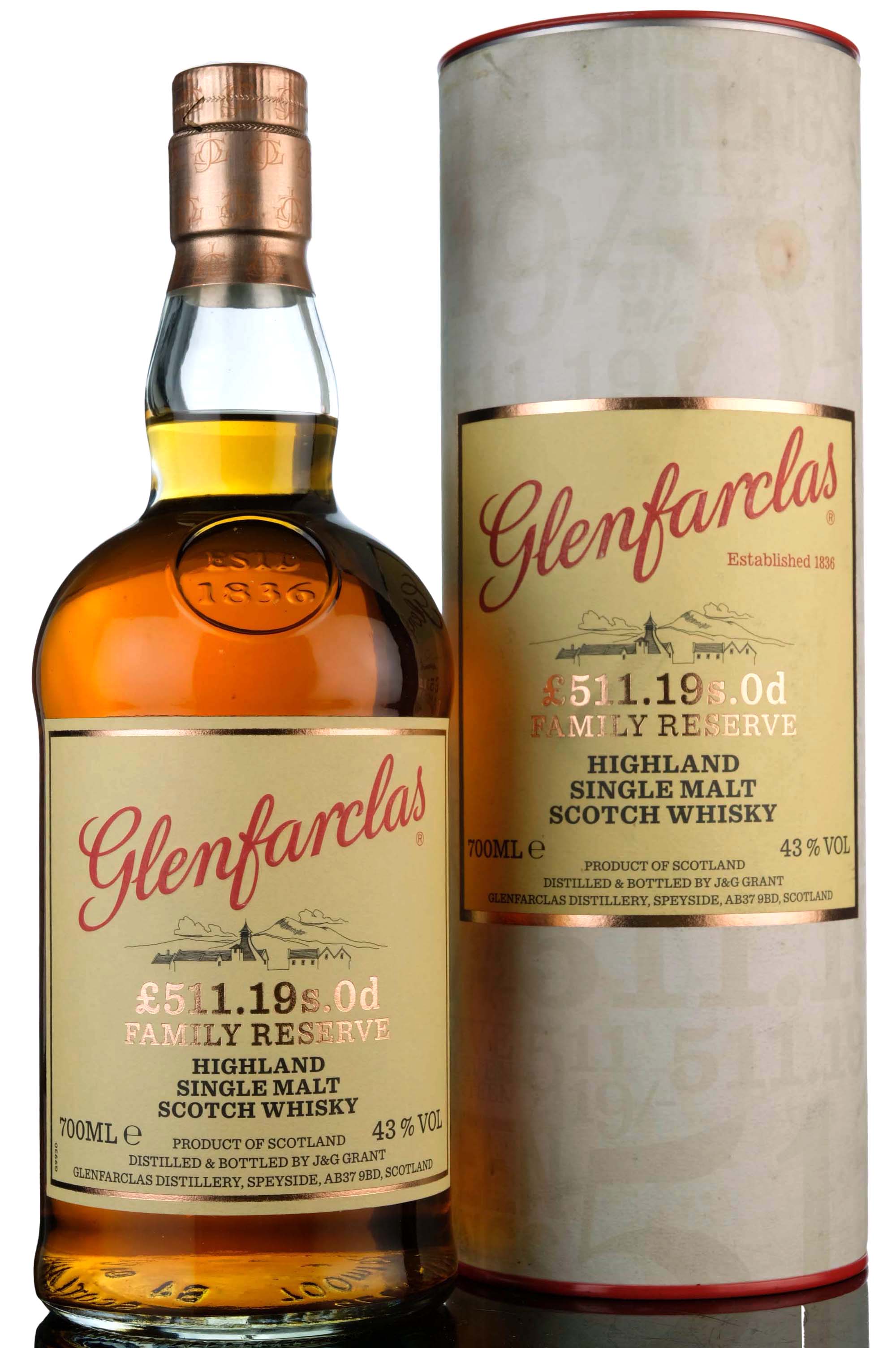 Glenfarclas £511.19s.Od - Family Reserve - 150 Years Of Ownership - 2015 Release