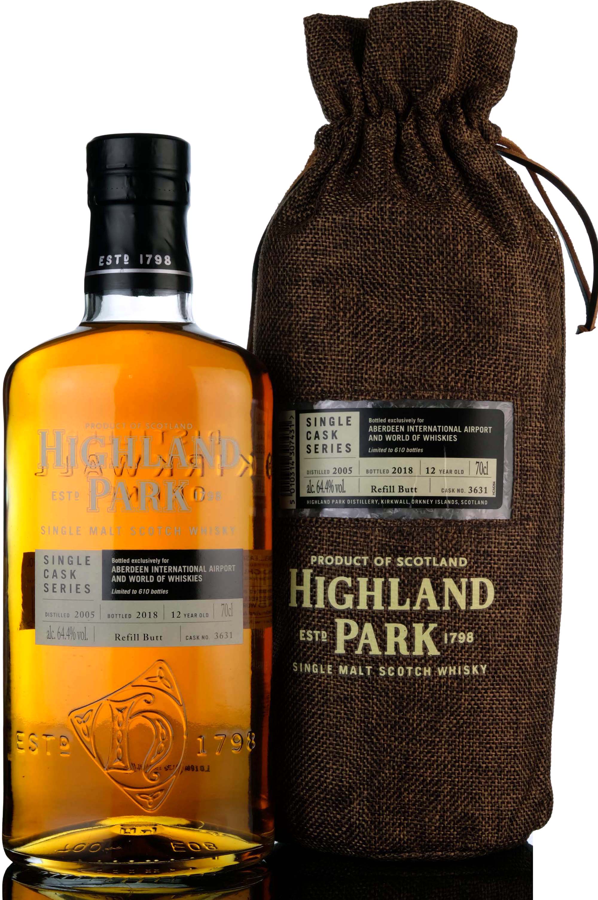 Highland Park 2005-2018 - Single Cask 3631 - Aberdeen Airport & World Of Whiskies Exclusiv