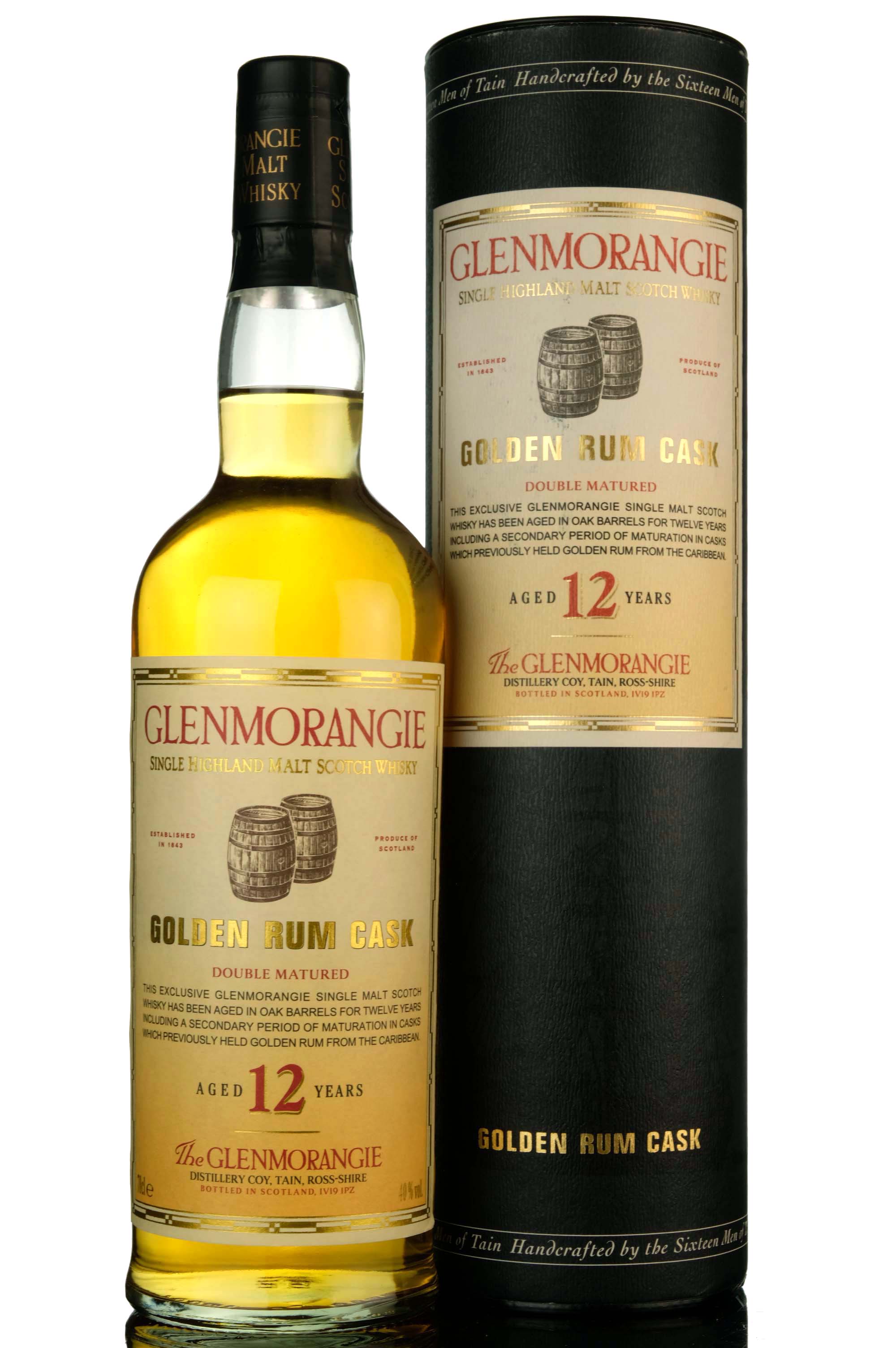Glenmorangie 12 Year Old - Golden Rum Cask - Early 2000s