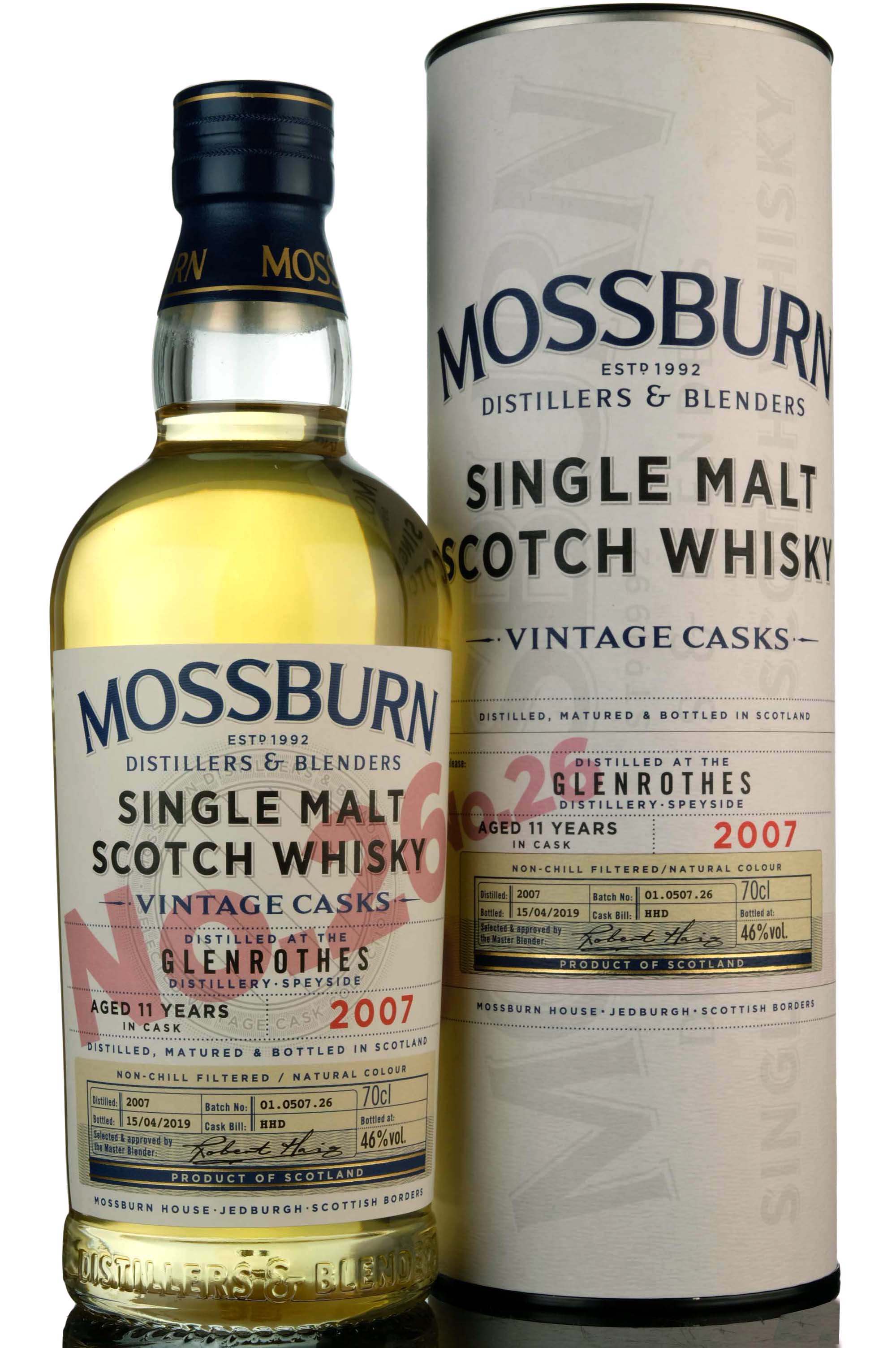 Glenrothes 2007-2019 - 11 Year Old - Mossburn - Batch 26