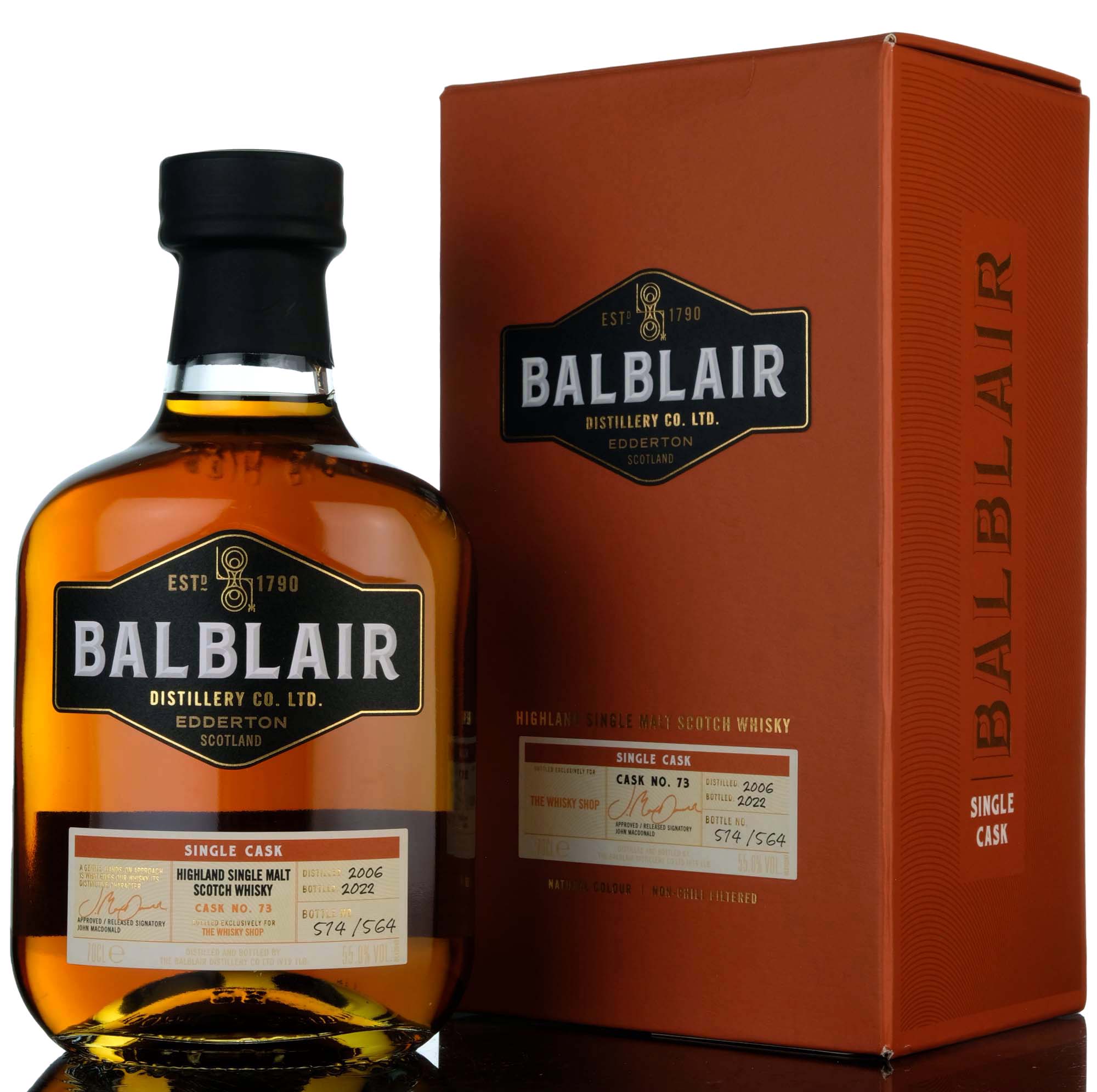Balblair 2006-2022 - Single Cask 73 - The Whisky Shop Exclusive