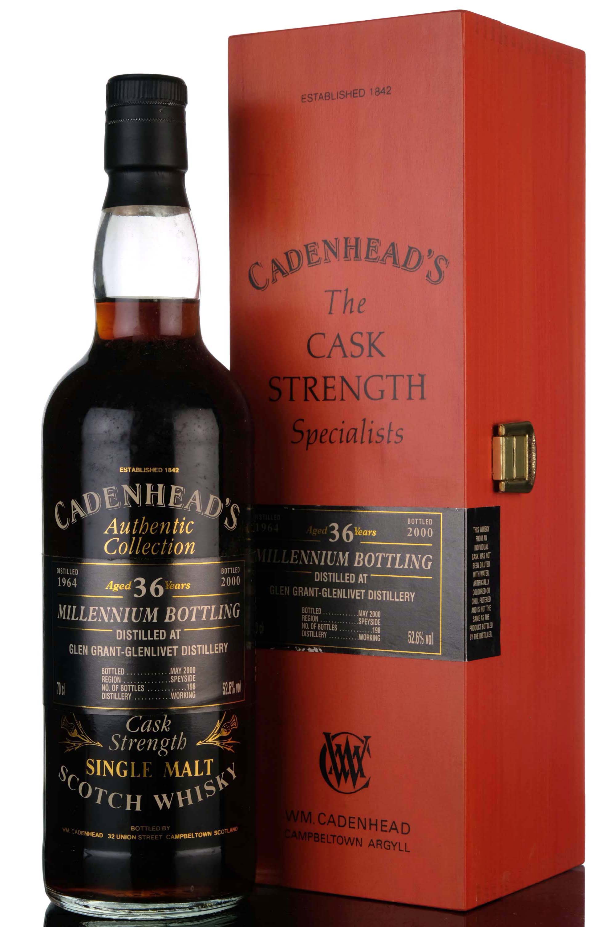 Glen Grant 1964-2000 - 36 Year Old - Cadenheads Authentic Collection - Single Cask