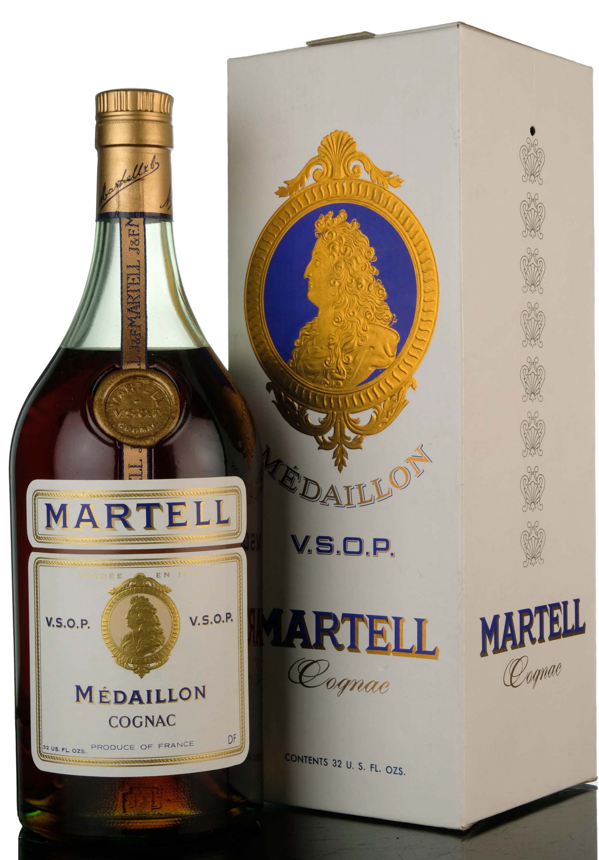 Martell VSOP Medaillon Cognac - 1970s - 1 US Quart