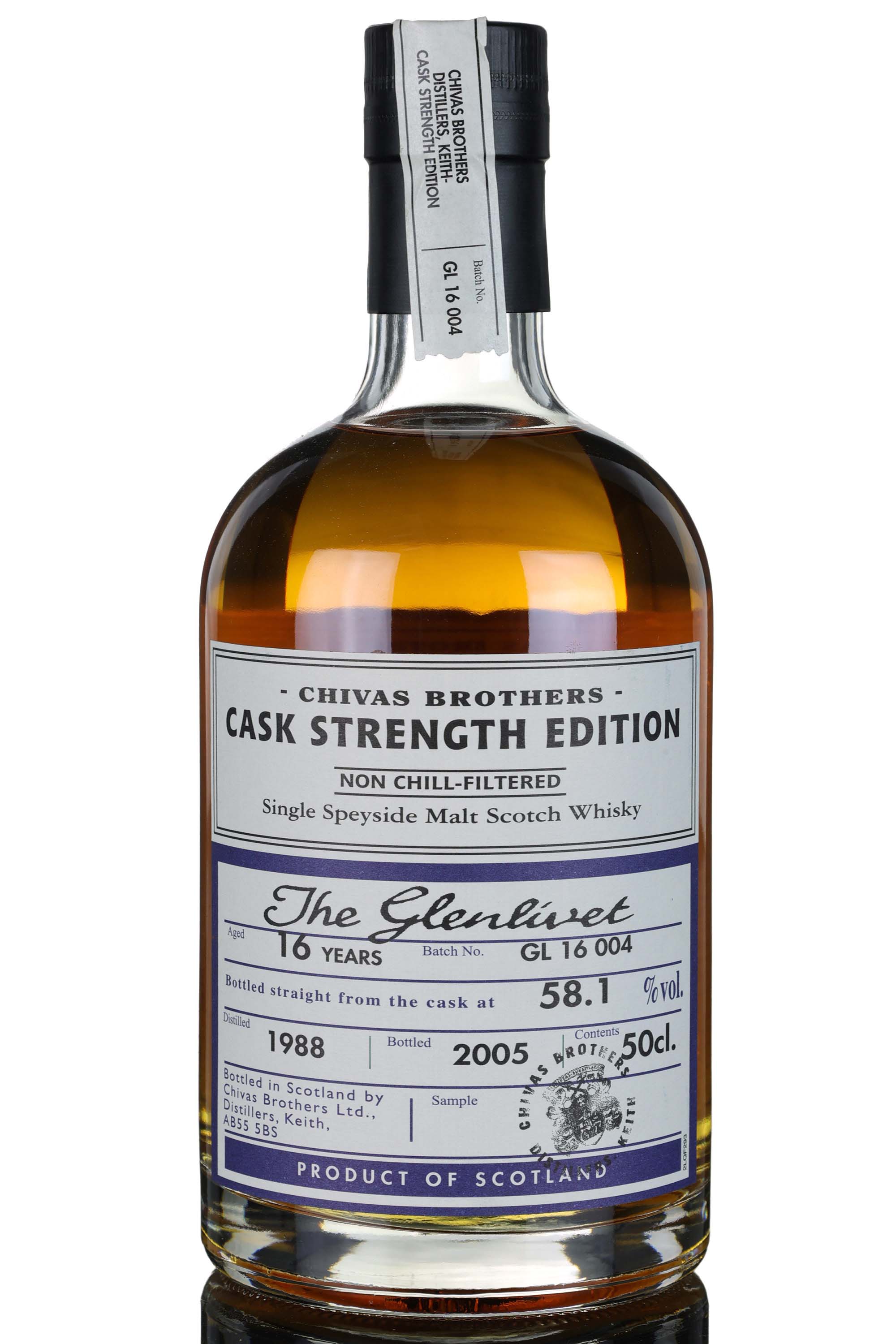 Glenlivet 1988-2005 - 16 Year Old - Chivas Brothers Cask Strength - Batch 4