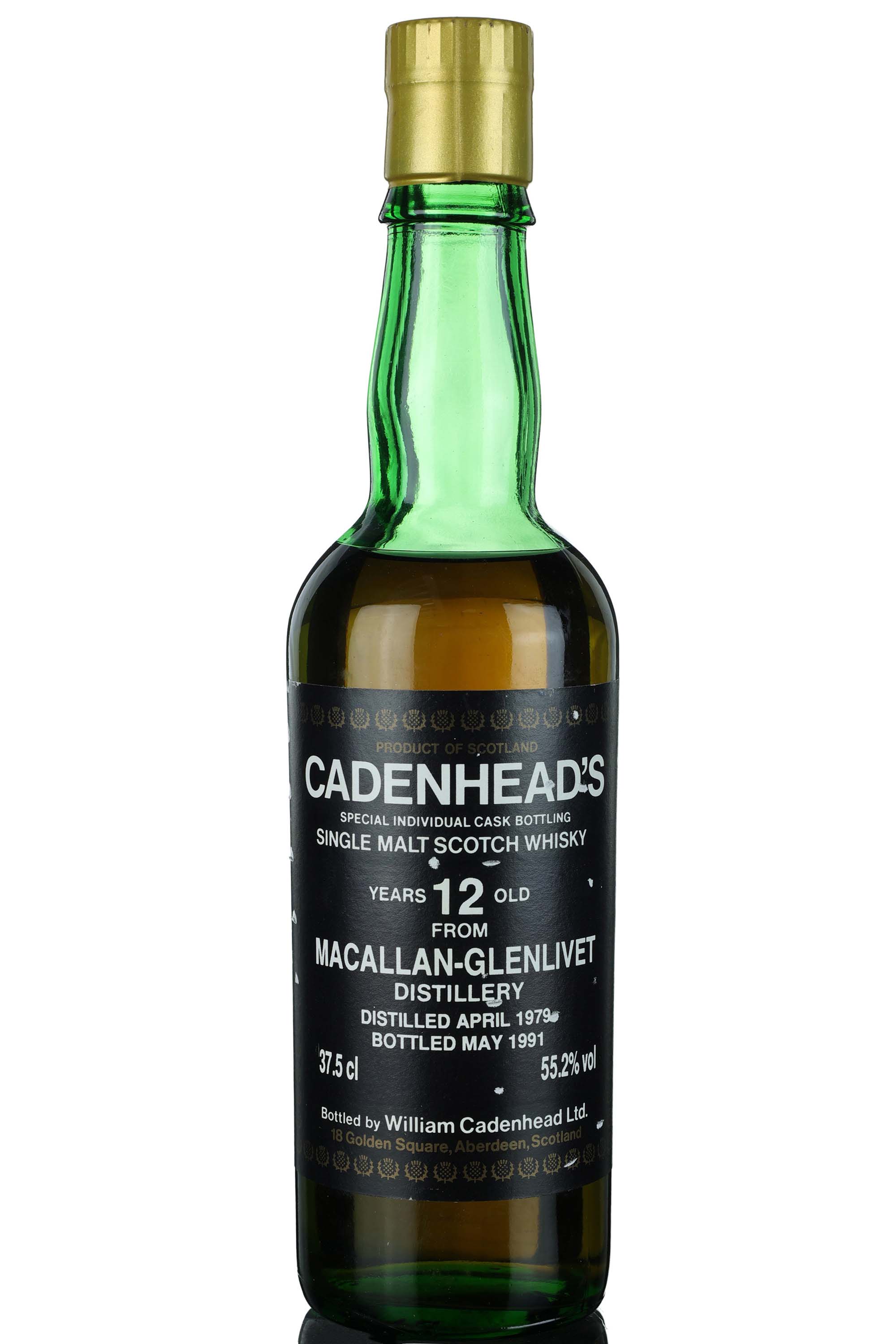 Macallan 1979-1991 - 12 Year Old - Cadenheads - Single Cask - Half Bottle.