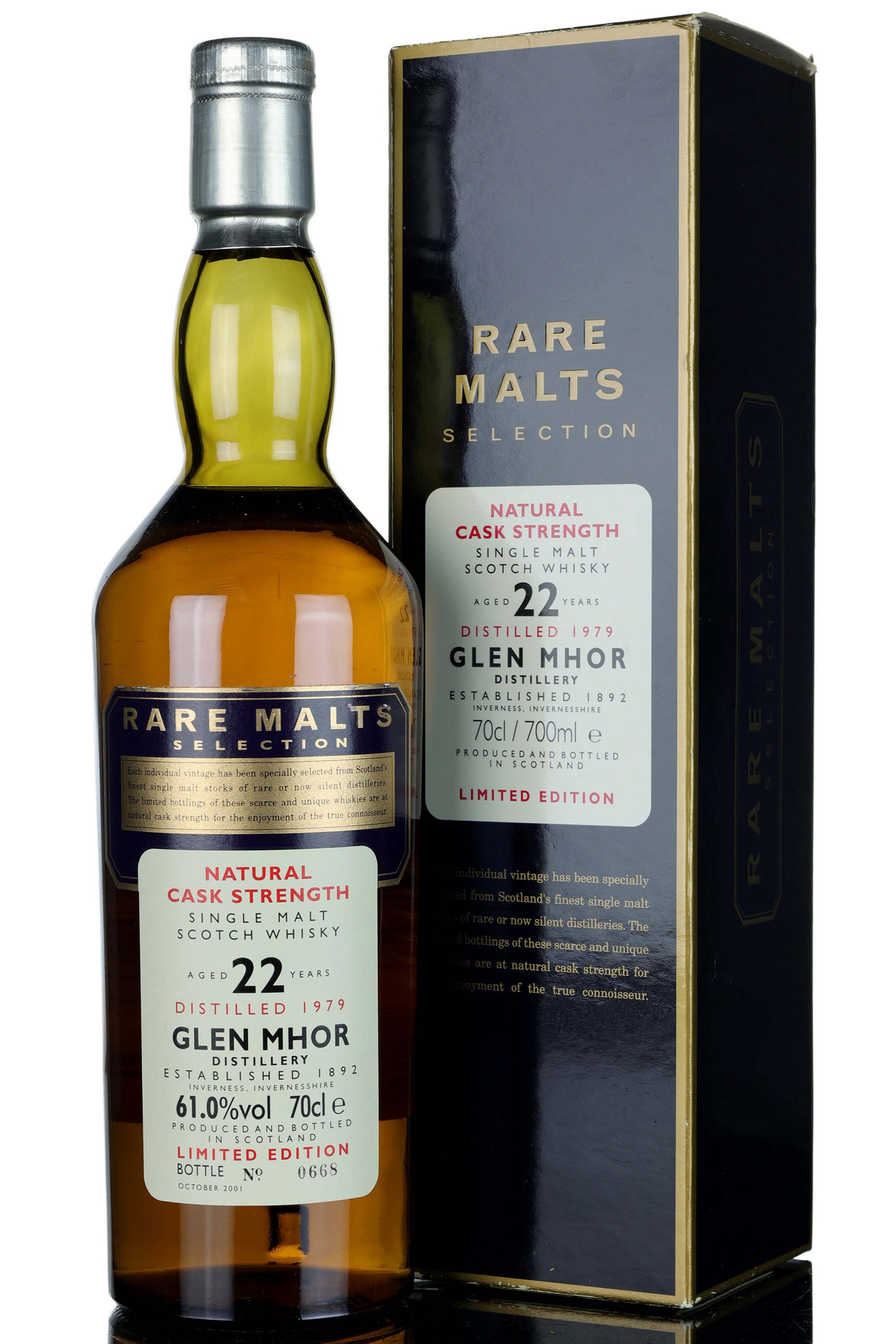 Glen Mhor 1979-2001 - 22 Year Old - Rare Malts 61.0%